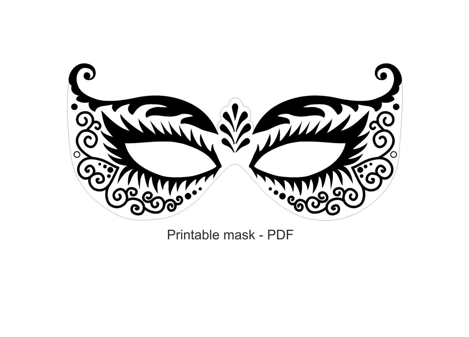 Wallpaper #DjHMNZMB5zzyi_yYhFjm366 Printable Mask Masquerade Masks Paper Mask Instant Download Pdf Rf