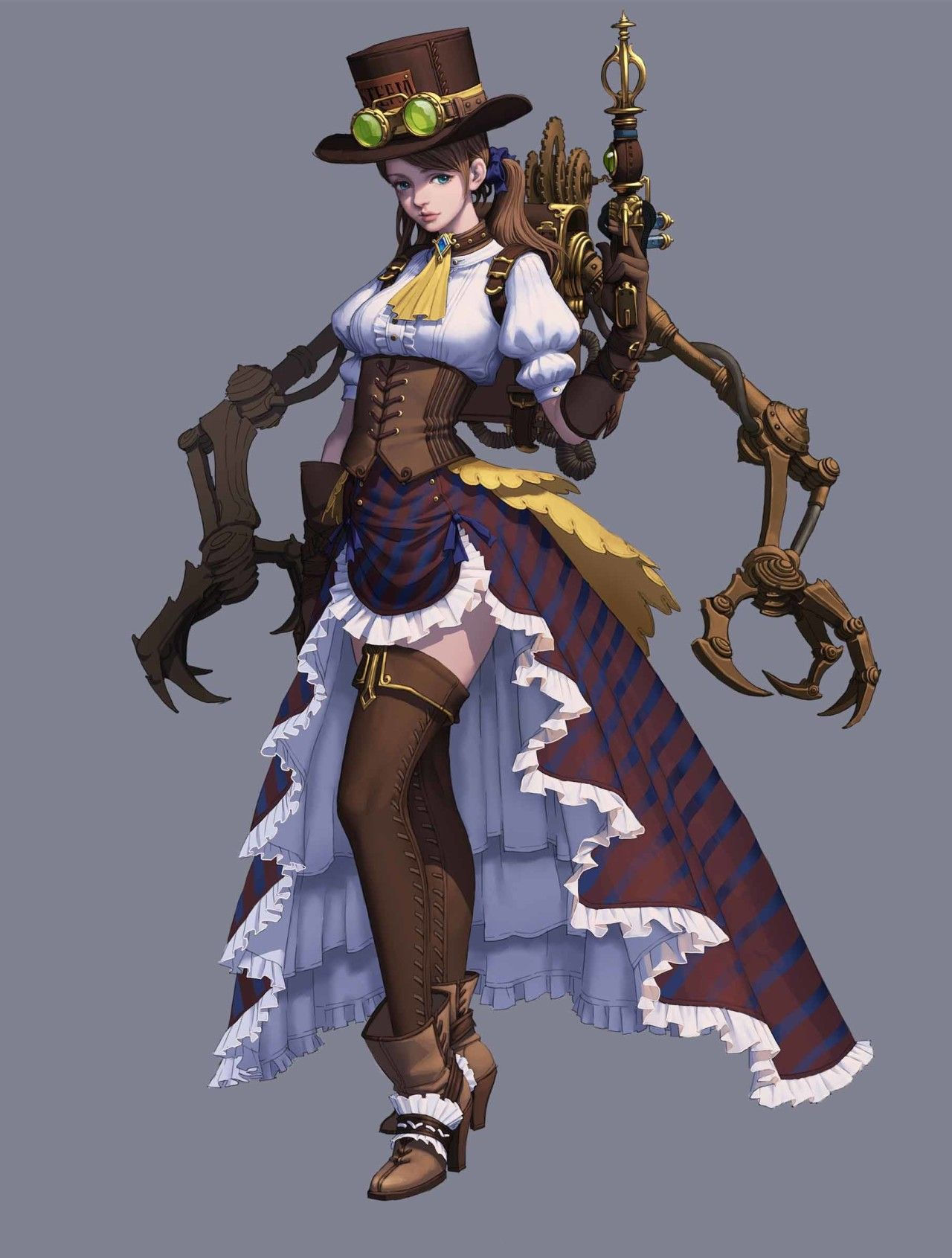 Wallpaper #4hkEF48BtGB6xQ78sm778 1 by Liu Yuan Steampunk Characters Character Design Game