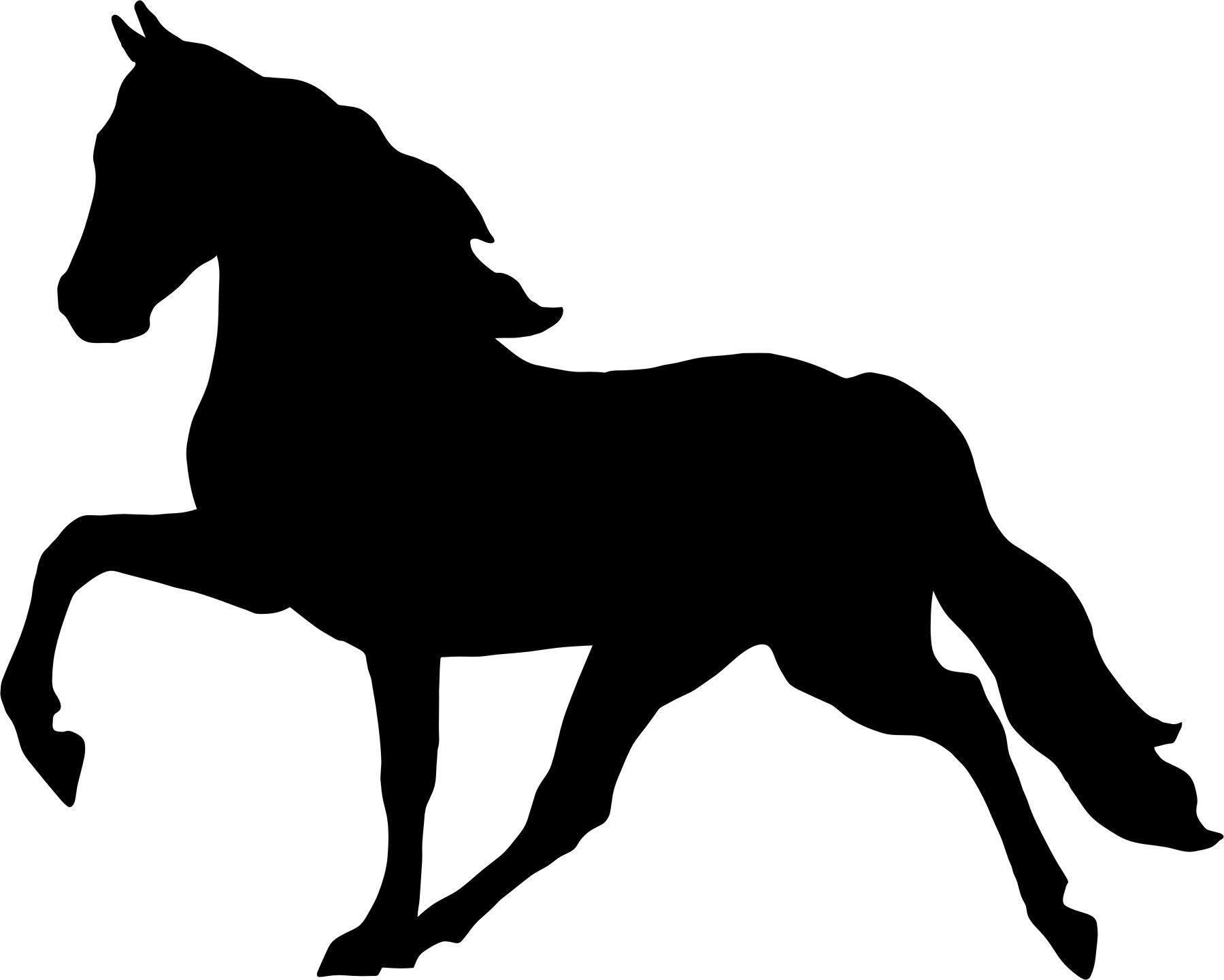 Wallpaper #8a32a Horse Head Silhouette Free Vector Silhouettes