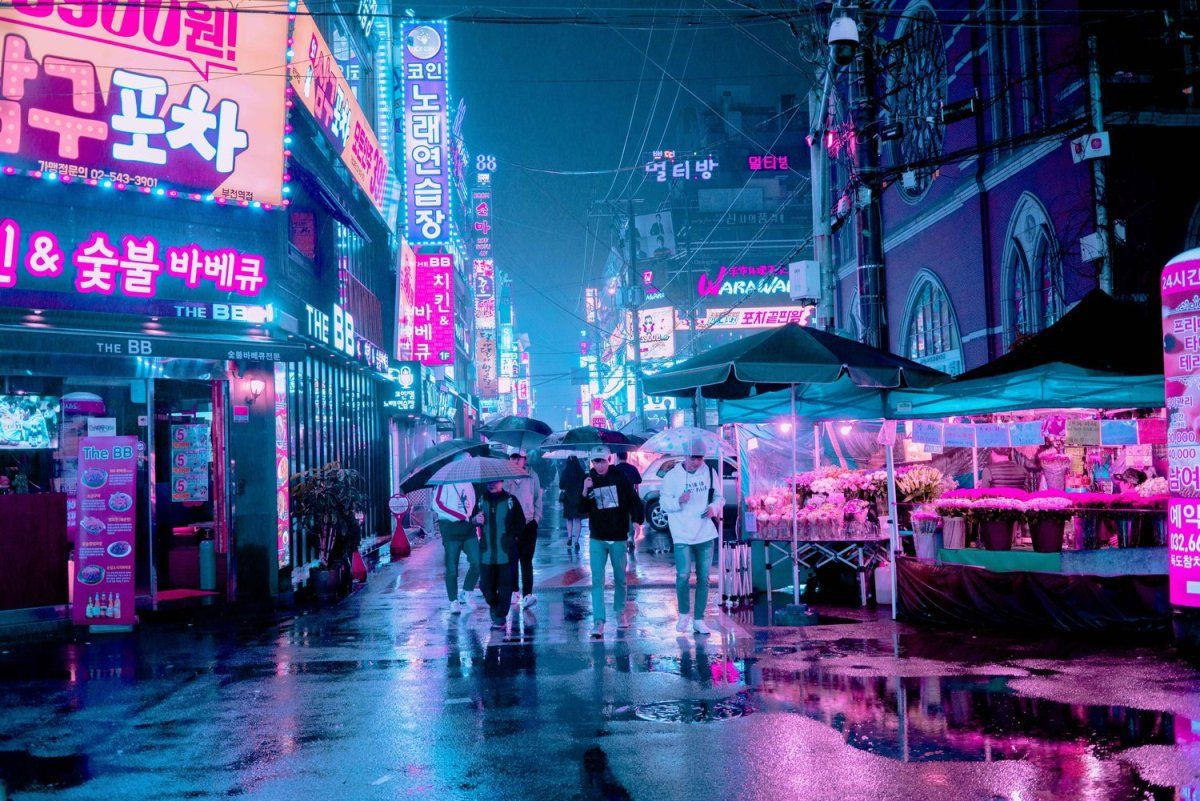 Wallpaper #ThmlBI8BtGB6xQ78vk9C28 Cyberpunk Neon and Futuristic Street Photos of Seoul by Steve Roe