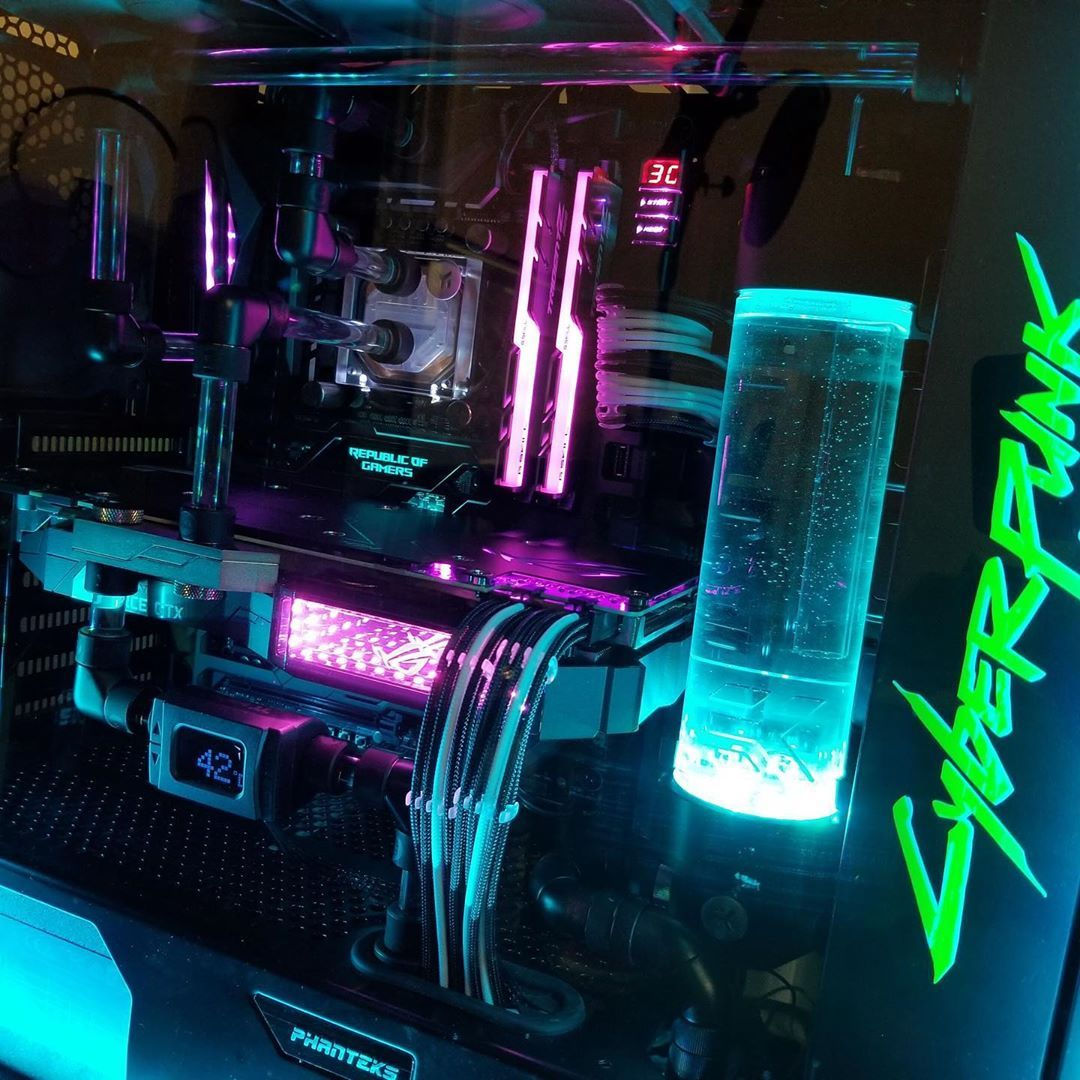 Wallpaper #OBlXAo8BtGB6xQ78sEpo31 Epic Cyberpunk PC Gaming Room Setup Custom Computer Custom PC