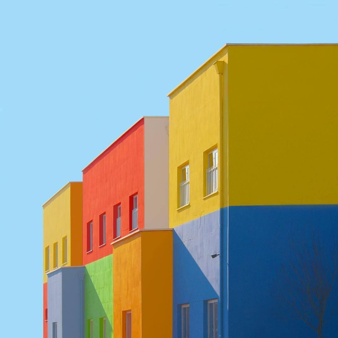 Wallpaper #W2cCDJMBSpphPi3-vtzy64 Rainbow Architecture Geometric Abstraction of Istanbul by Yener Torun