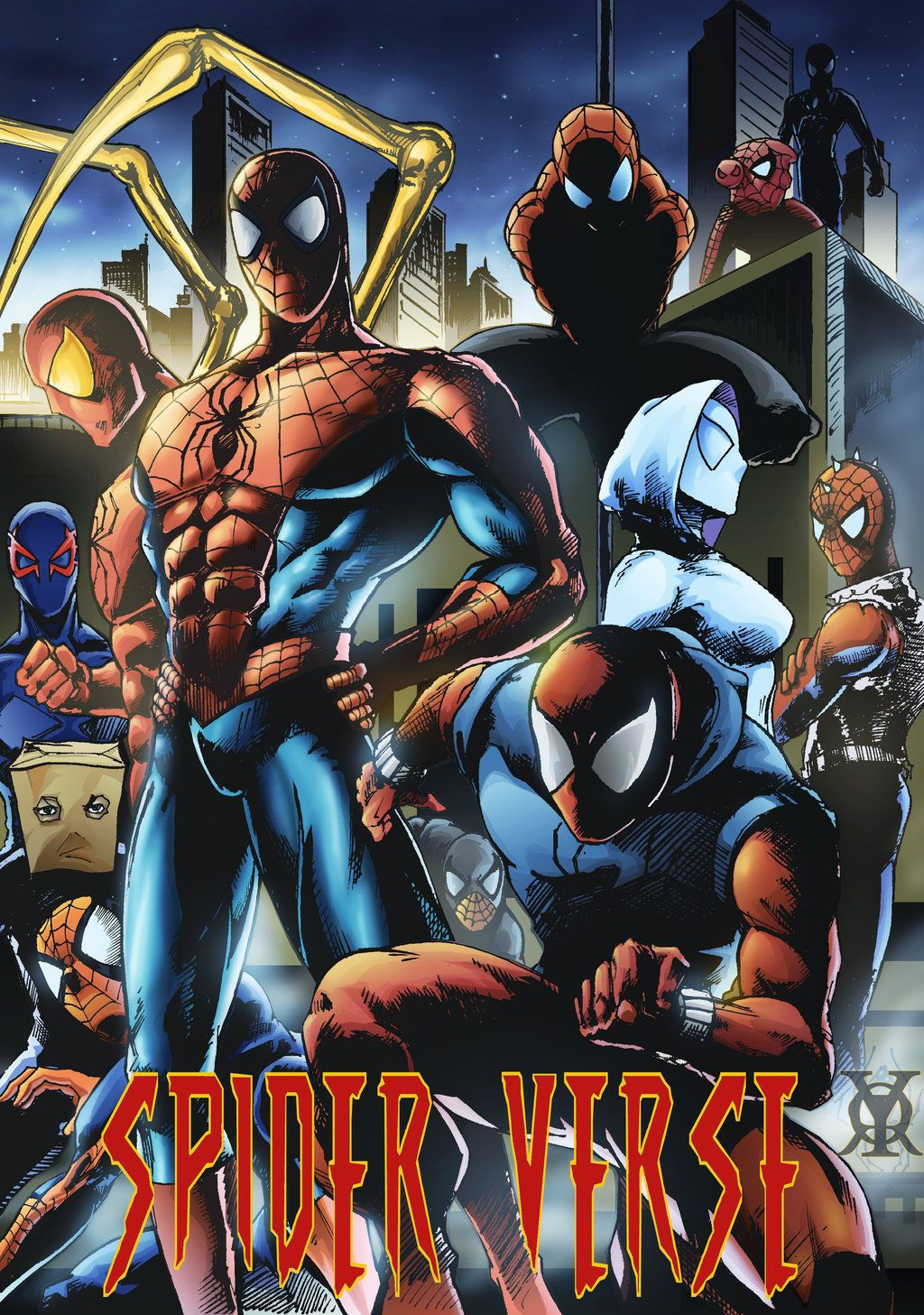 Wallpaper #K-o8V5MBlwTYPL18WxEs46 Spider Universe by Royhobbitz Marvel Spiderman Spiderman Superhero
