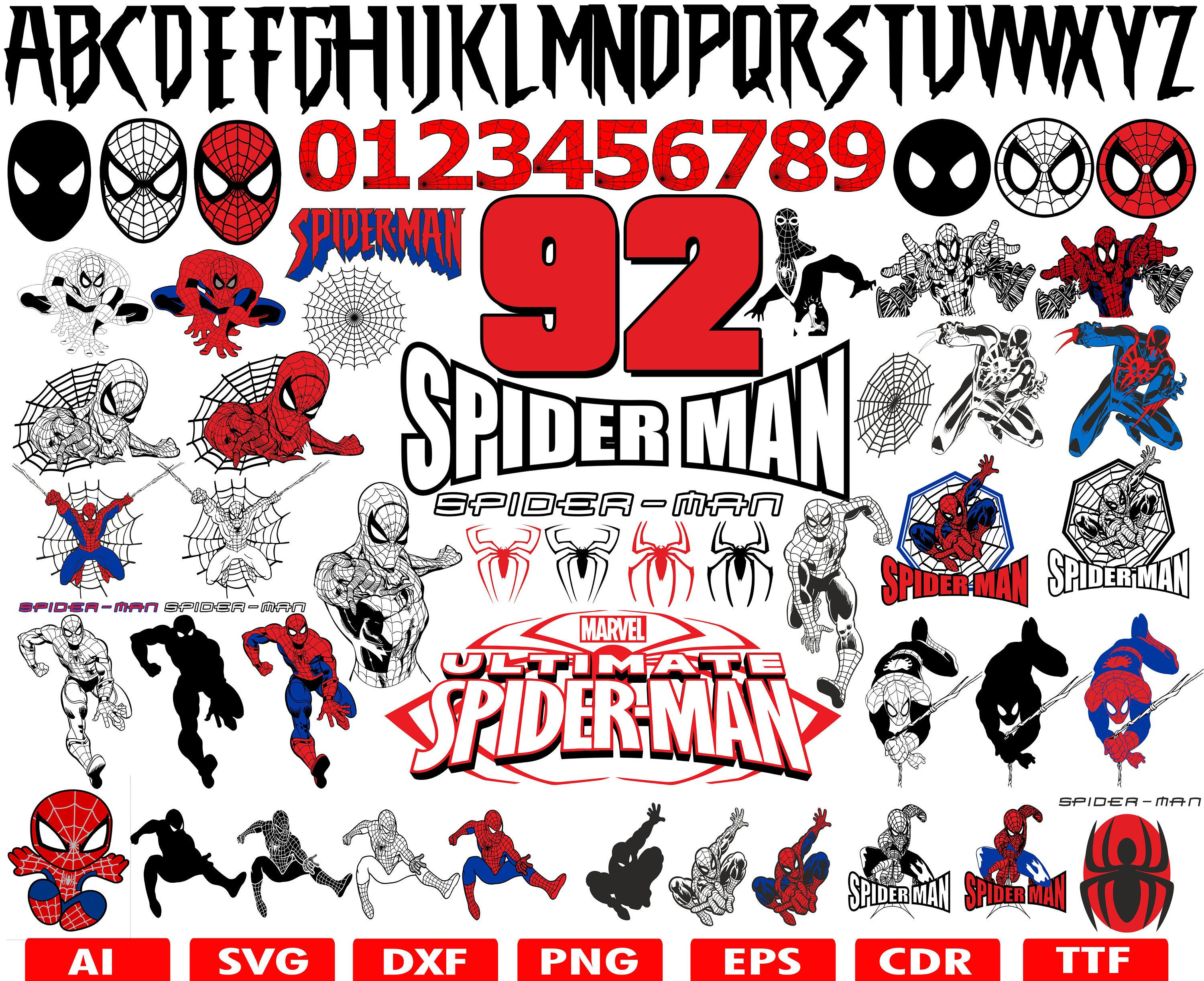 Wallpaper #33NNg44BFI5NbQksnhl_16 Instant Download Spiderman Svg Digital Svg Spiderman Png Jpg Spider Svg