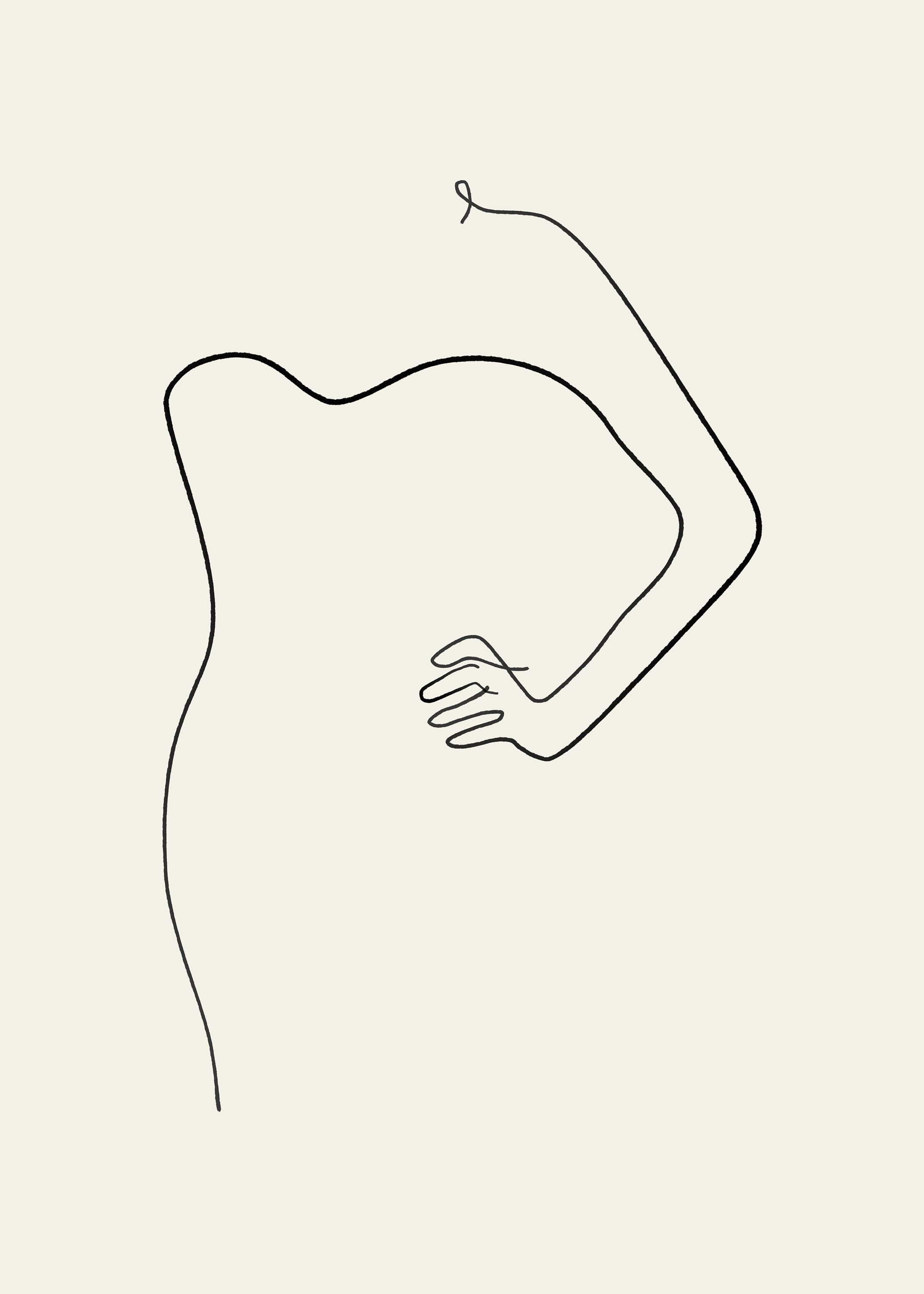 Wallpaper #aWdbBJMBSpphPi3--bfl184 Abstract Female Figure Woman Art Sketch Art Continuous Art Sketches