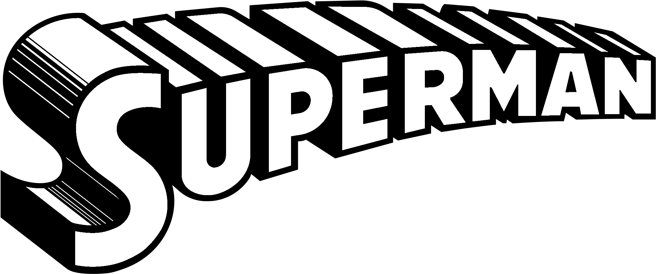 Wallpaper #wWh_I5MBSpphPi3-JTVO233 The Superman Logo is Shown in Black and White
