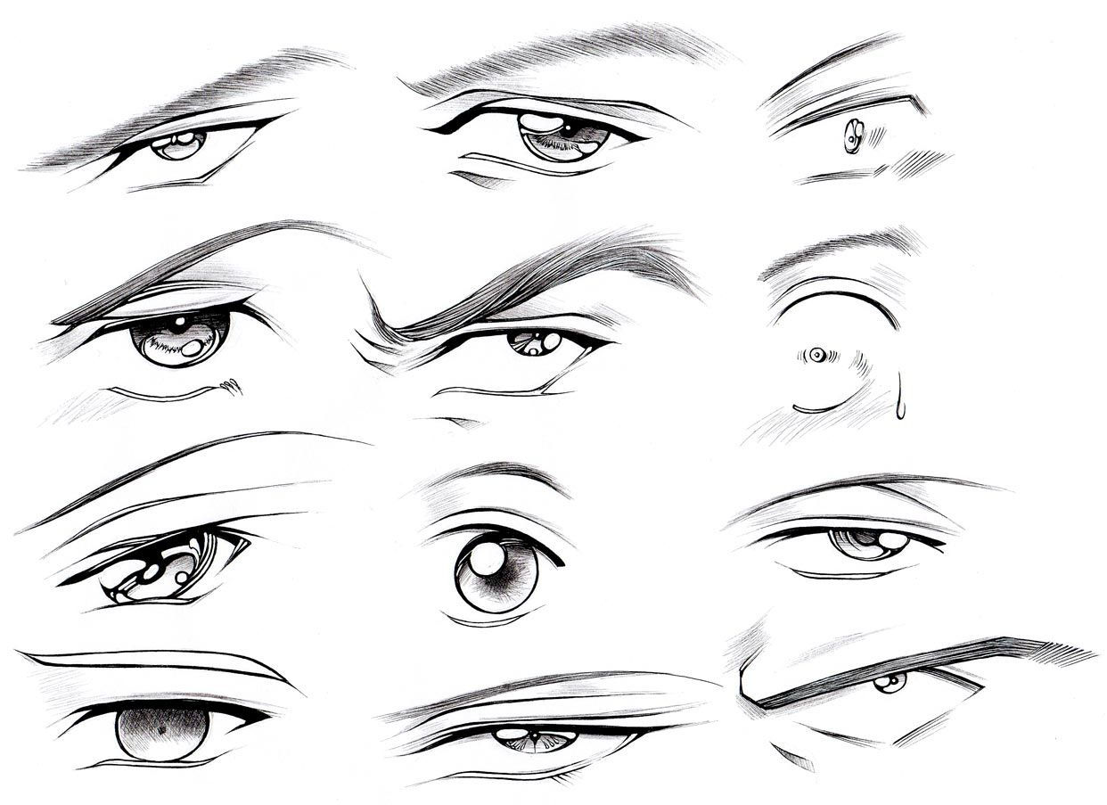 Wallpaper #J1ifNJMBzN9vxX34Fj1A370 How to Draw Male Eyes Part 2 Manga University Campus Store How to