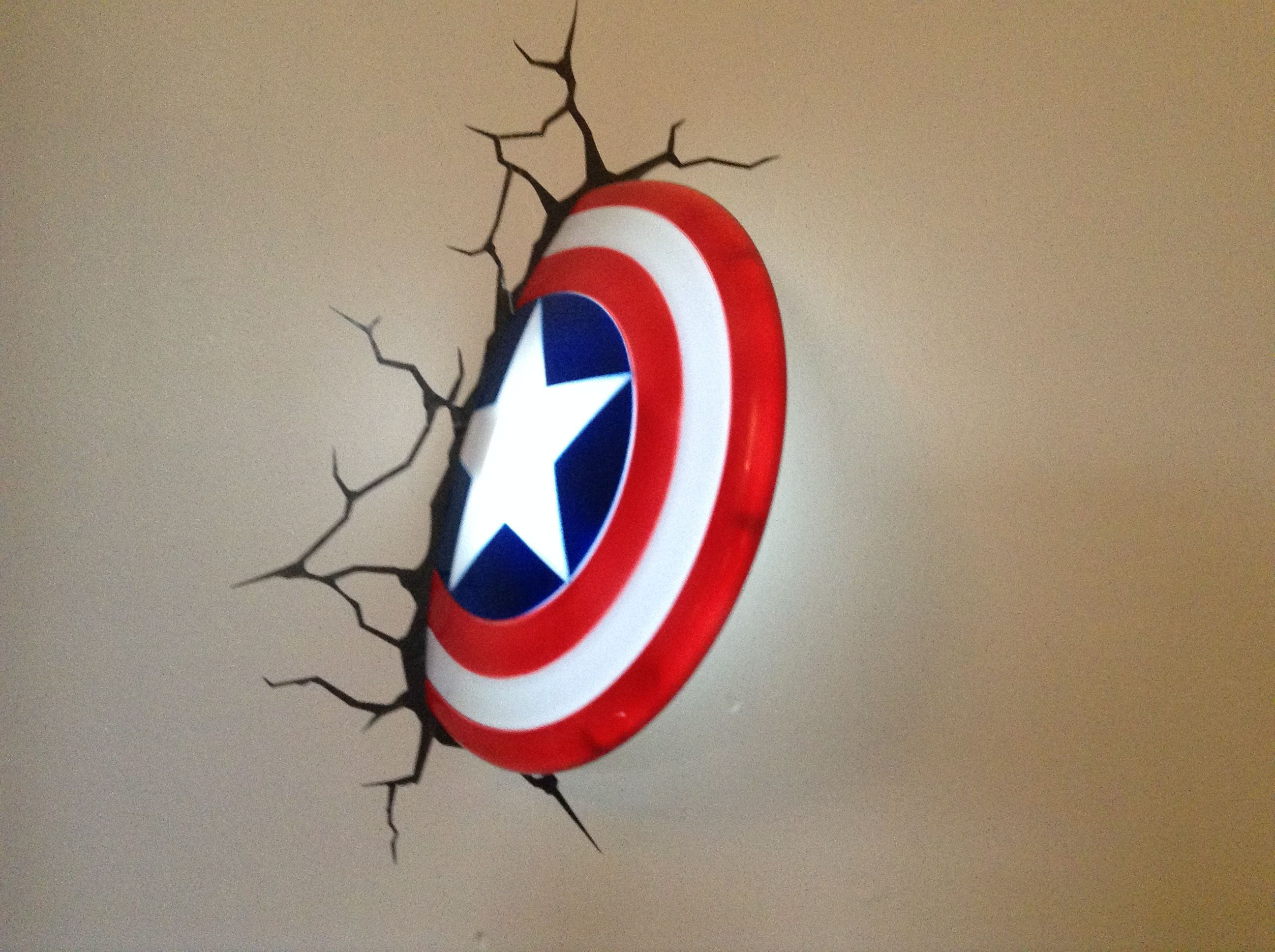 Wallpaper #IRVruo4BmMigT4UnJFab20 Captain America Shield Wall Light Captain America Shield Chicago