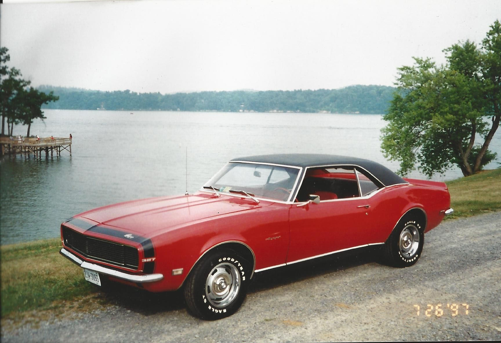 Wallpaper #VRmCHI8BtGB6xQ78m3UA14 1968 Camaro Rs Original Red on Red with a Black Vinyl Top Ca Built