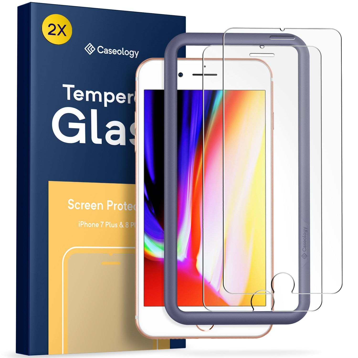 Wallpaper #sWf07JIBSpphPi3-5FU3257 Caseology iPhone 8 Plus Screen Protector with Guide Frame Tempered