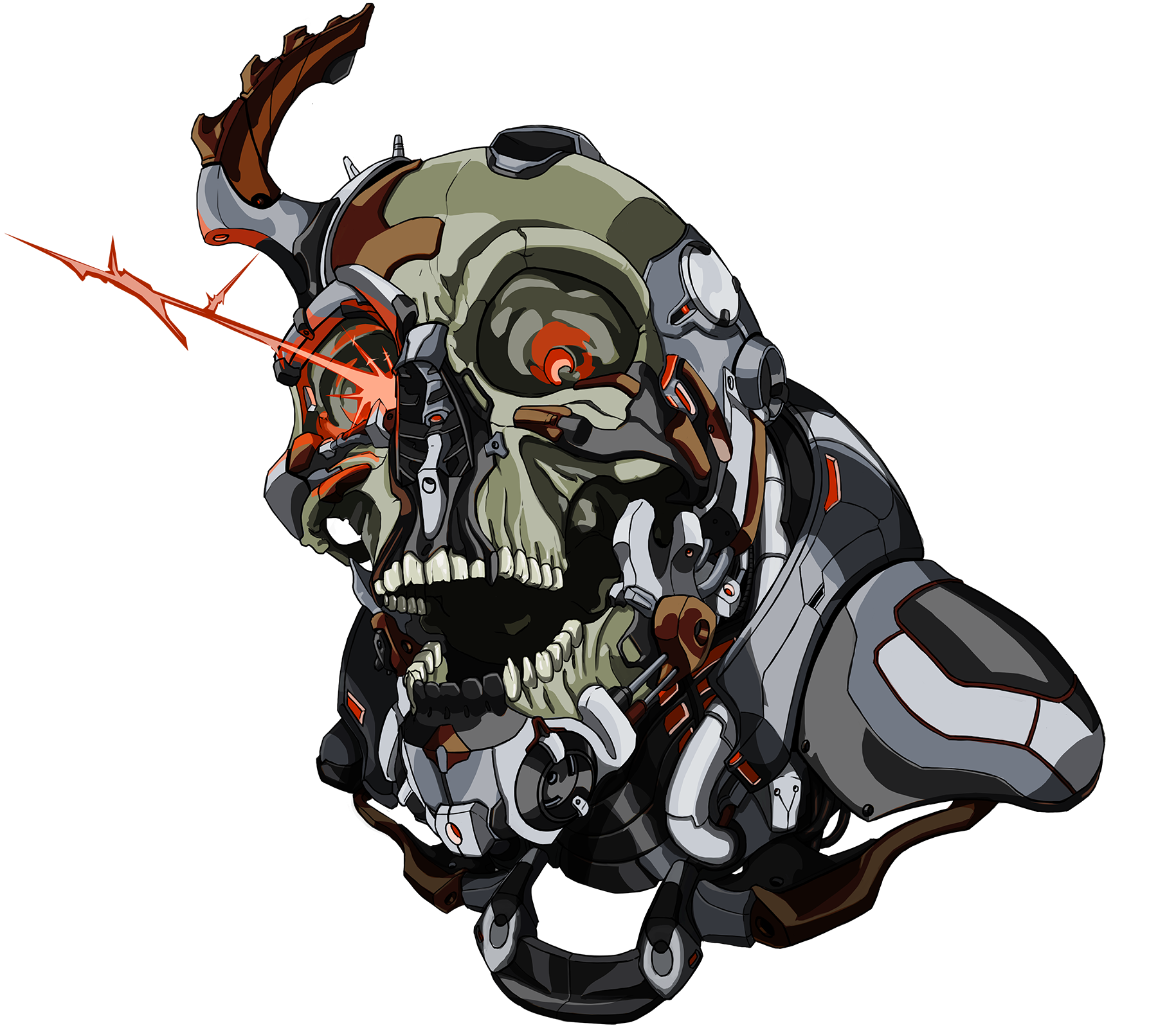 Wallpaper #JxnMHo8BtGB6xQ78mno71 This Cyberskull Art is Available on a Number of Items at the Functional