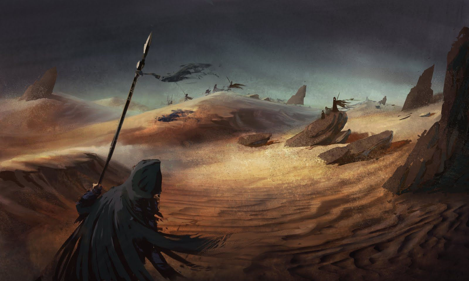 Wallpaper #3YJFQJMB0GiFKesMK8Bn1 Dunes Concept by Jordan Lamarre Wan Dune Art Sci Fi Concept Art