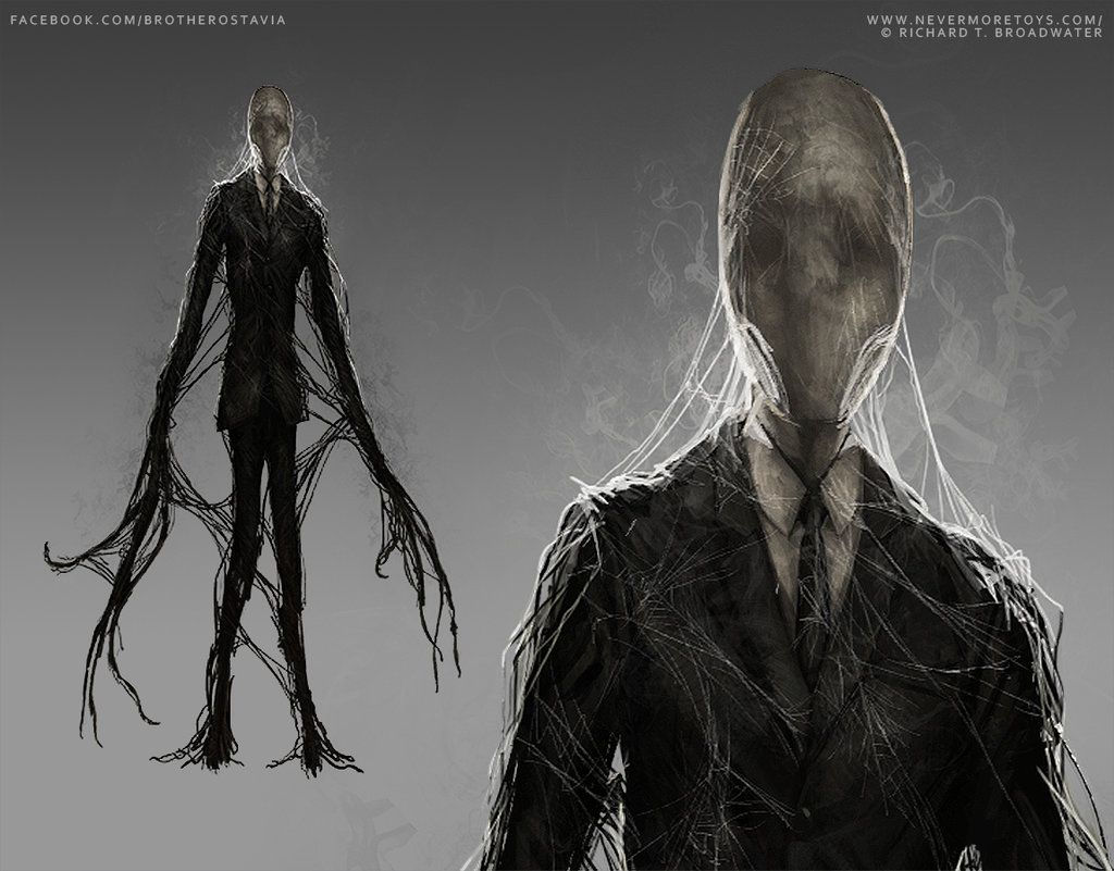 Wallpaper #wEDgL5MBJhL2WPbaU77v91 Slenderman Nevermore Toys Strasnye Risunki Slendermen Iskusstvo