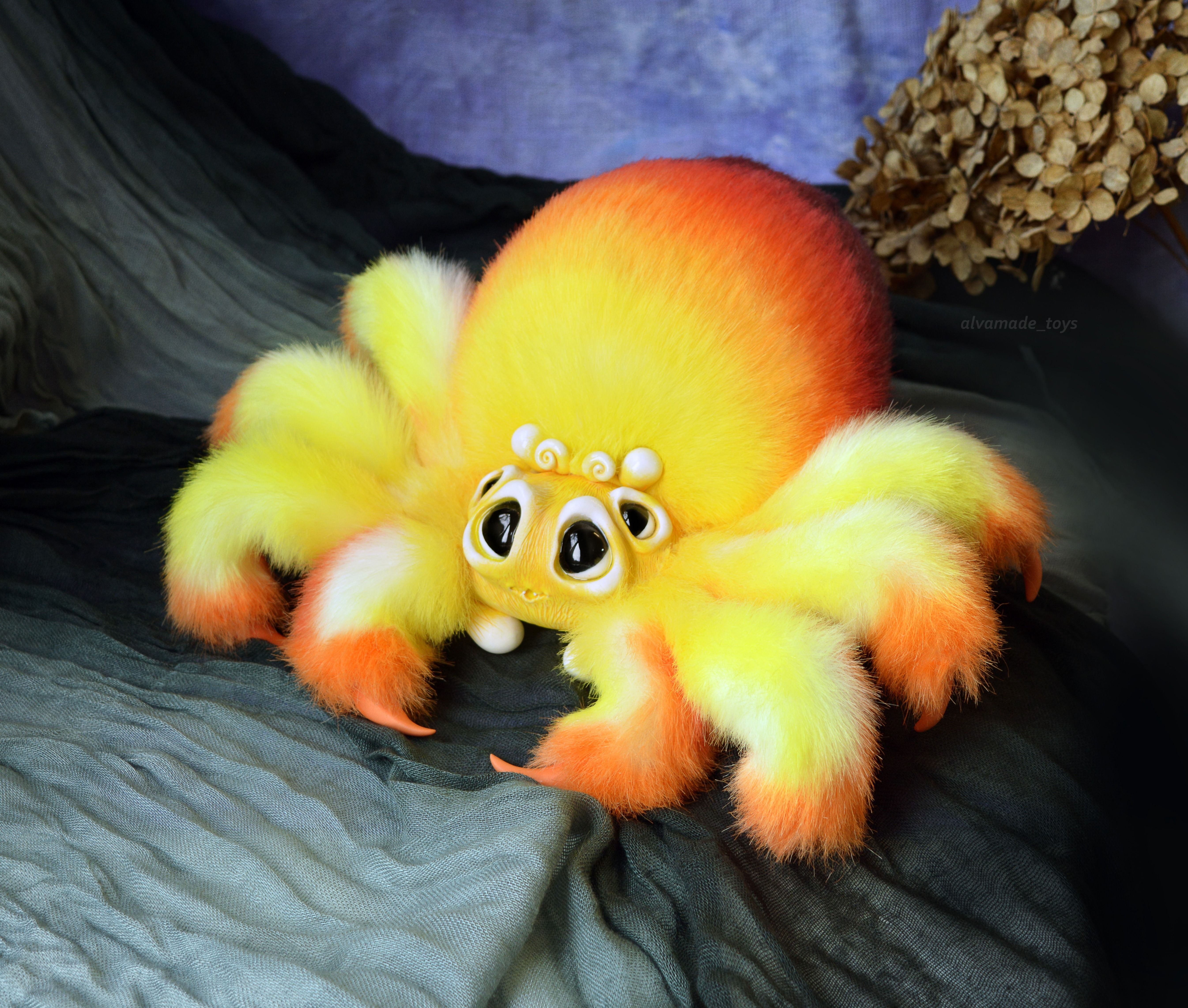 Wallpaper #JfQuOpMBKFX8bn3rLXjG263 Spider Handmade Toy Art Dolls Spider Art Fluffy