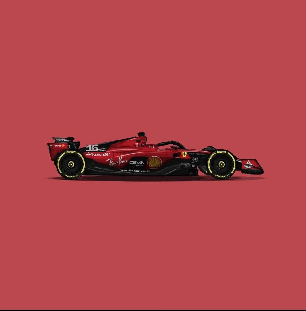 Wallpaper #W7j325IBJvJKYCmEfflv507 Red Race Car on Red Background