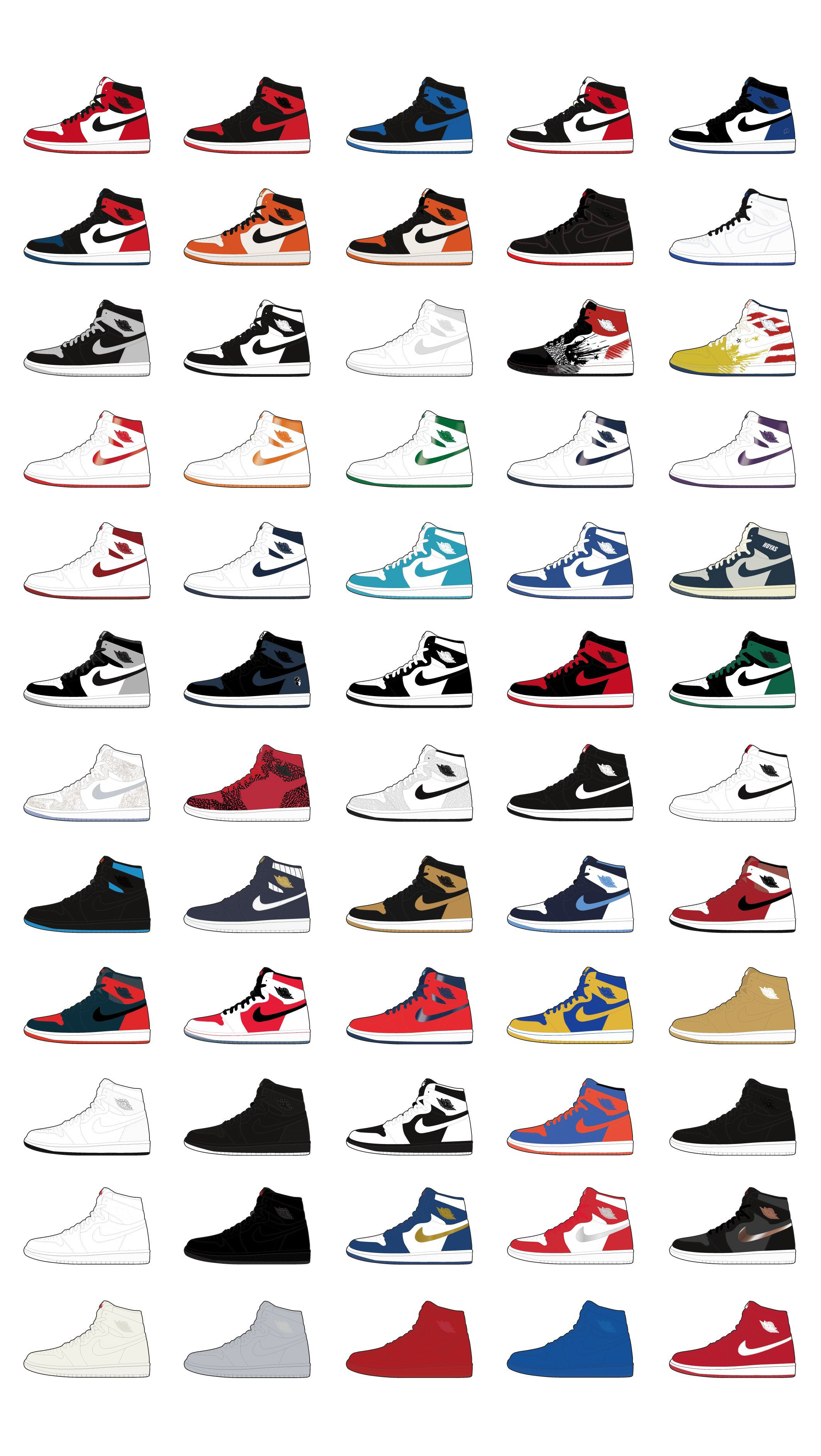 Wallpaper #a275c Jordan 1 Sizes Chart