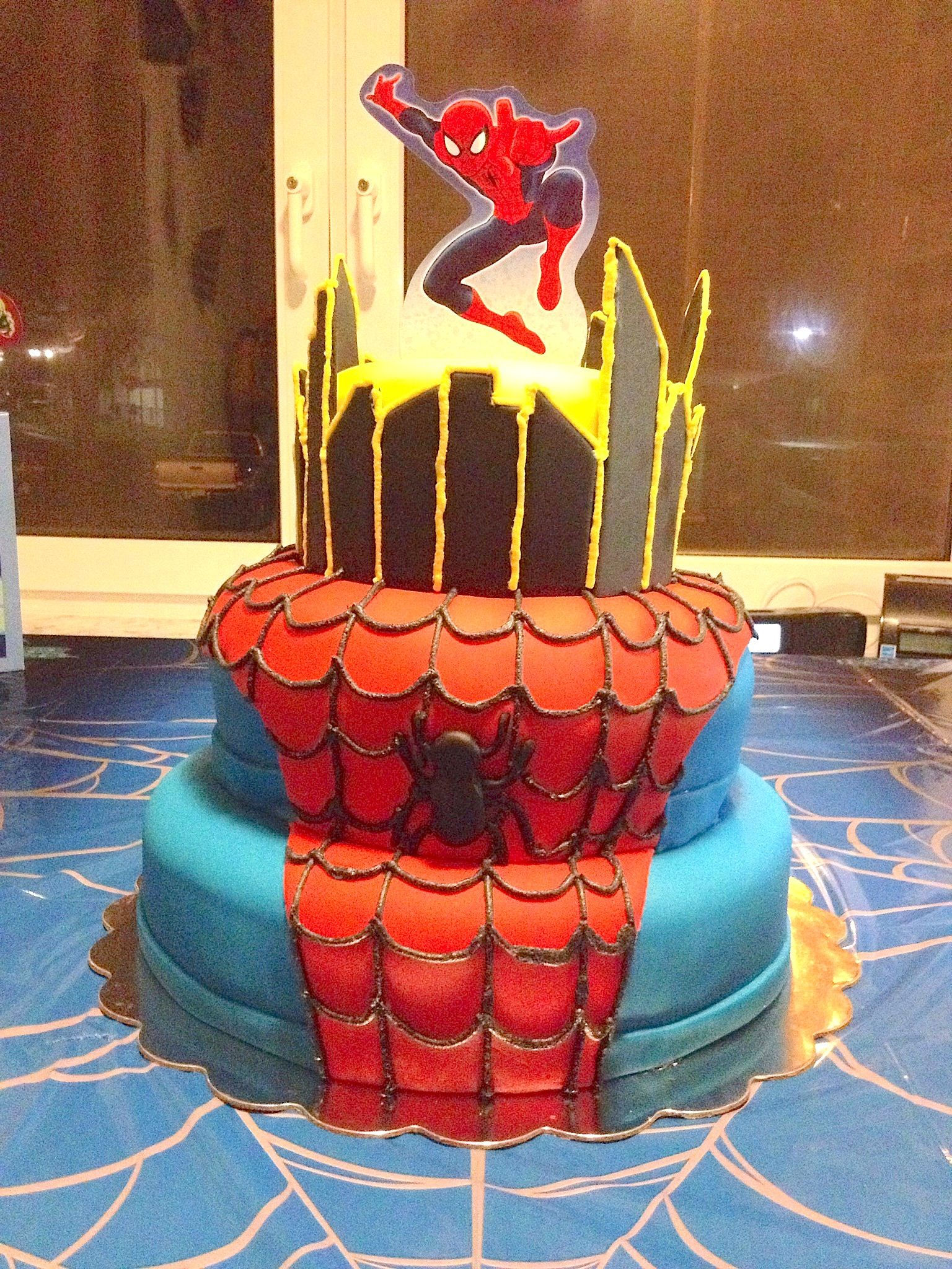 Wallpaper #KqUiMpMB0vj5YdARn9Mc68 Spiderman Theme Cake Spiderman Cake Themed Cakes Cake