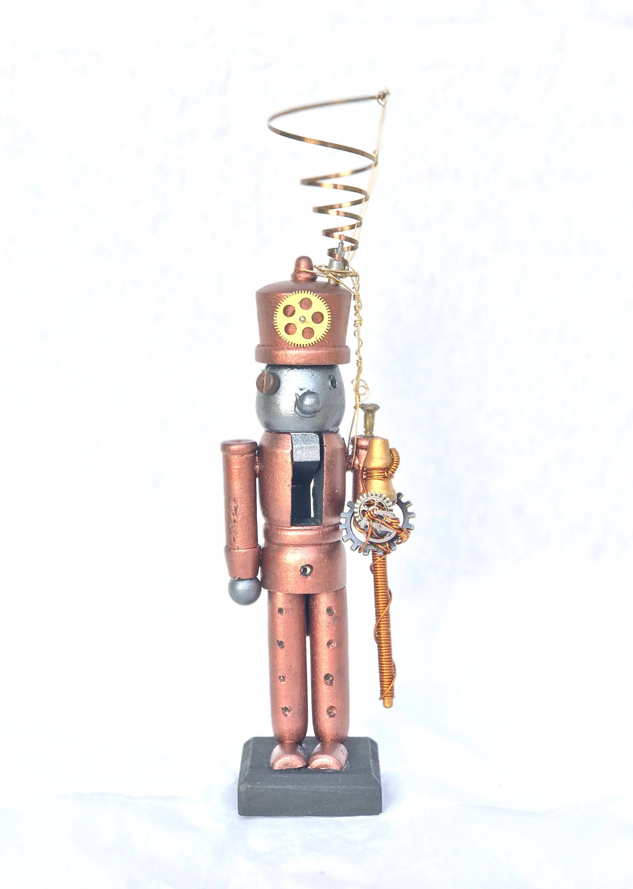 Wallpaper #ss4JJZMB71dOy6JZQBKv237 Small Steampunk Robot Nutcracker Etsy Steampunk Robot Steampunk