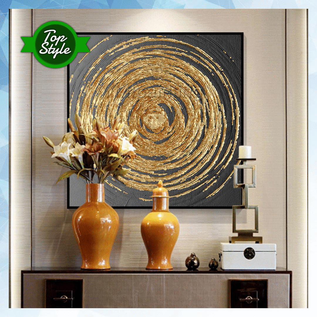 Wallpaper #MXRyvo4B_8f4nGFaFmxP33 Gold Art Acrylic Abstract Painting on Canvas Original Black Etsy