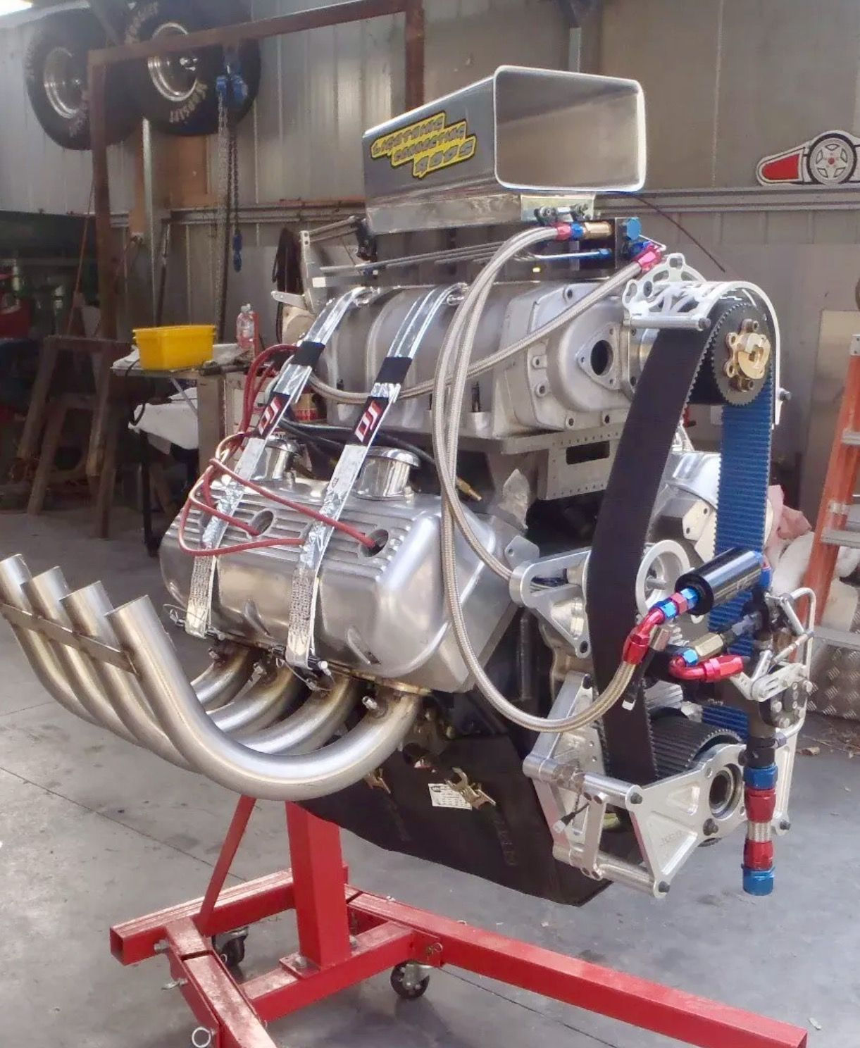 Wallpaper #3d643 Chevy Drag Racing Engines