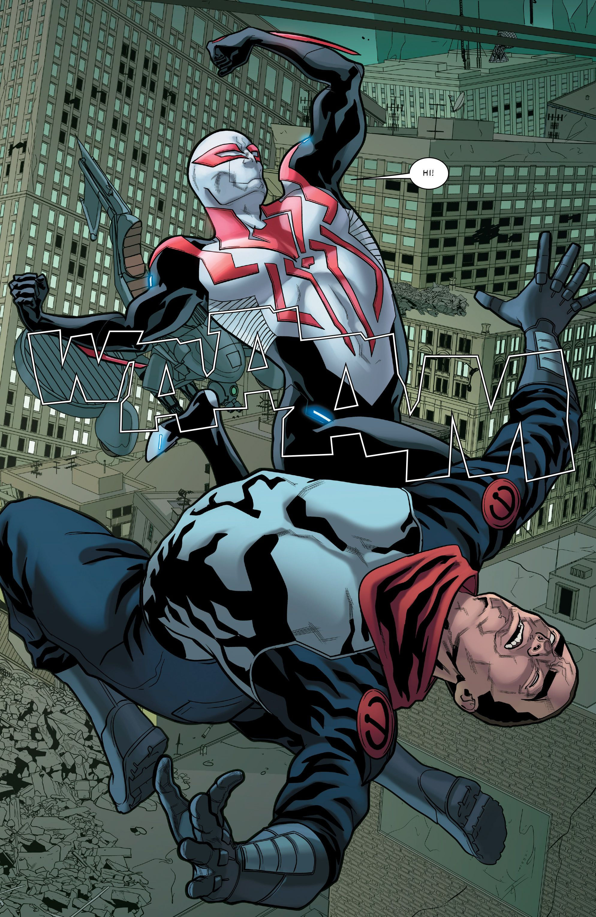 Wallpaper #txmFIo8BtGB6xQ78YoLA43 Spider Man 2099 Vol 3 15 Art by William Sliney Rachelle Rosenberg