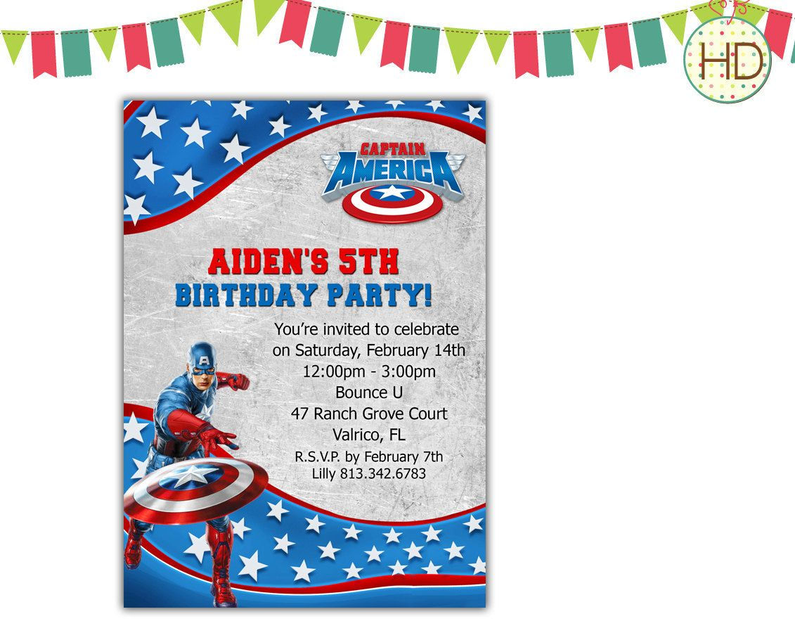 Wallpaper #ExkbEI8BtGB6xQ78xV6e46 Captain America Invitation Avengers Superhero Invitation Captain