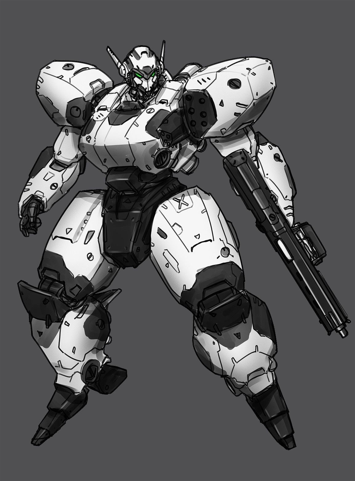 Wallpaper #FTHPNZMB5zzyi_yY1ljw183 Artstation Mech Design Salvador Trakal Robot Concept Art Robot Art
