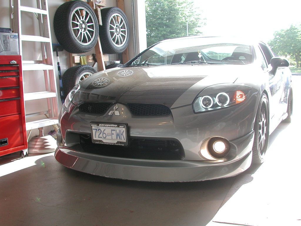 Wallpaper #IGdOAZMBSpphPi3-xqpU60 4th Gen Eclipse with Aftermarket Carbon Fiber Hood Body Kit