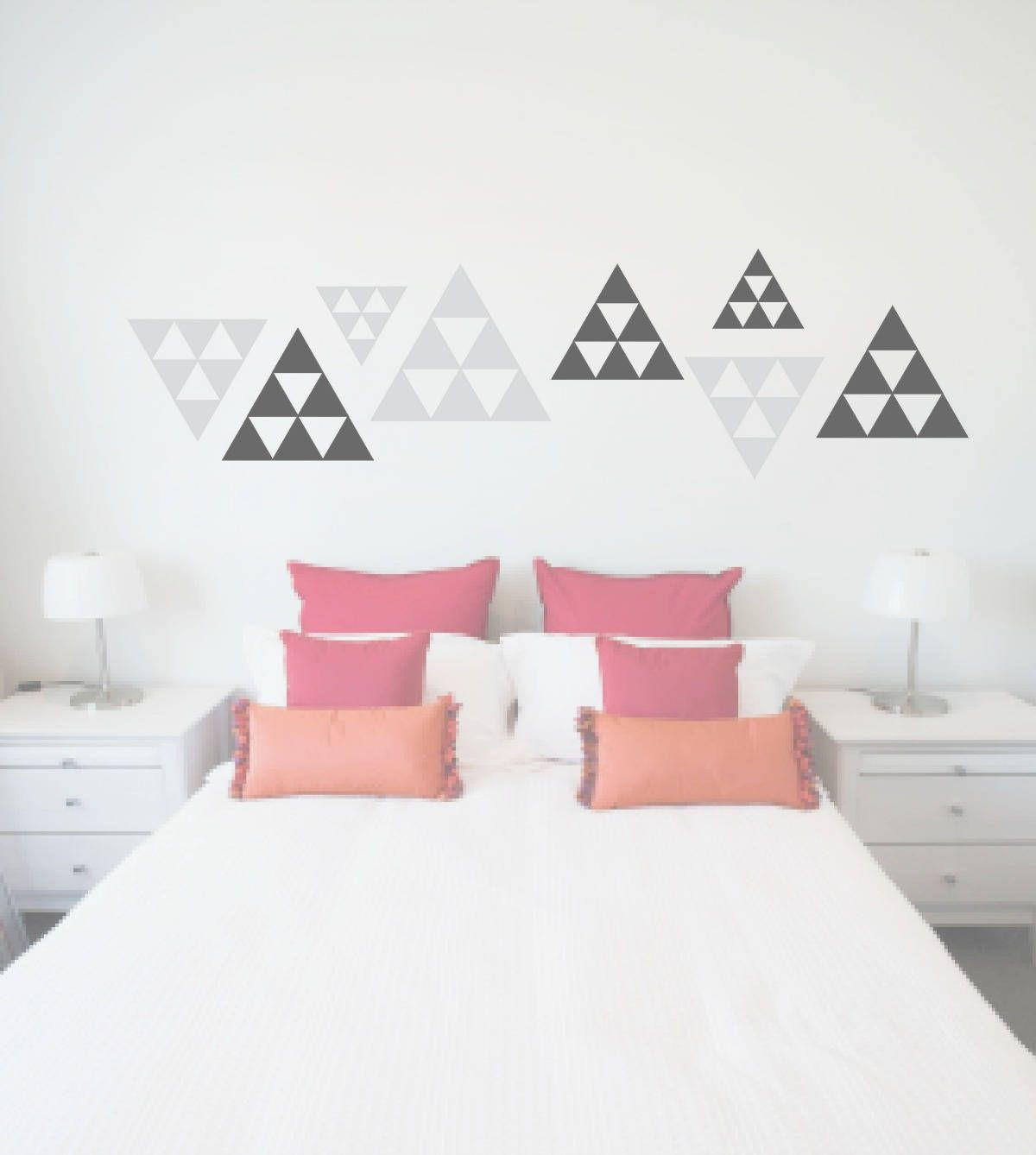Wallpaper #a2flDJMBSpphPi3-ROG8162 Triangle Decals Abstract Triangle Geometric Stickers Living Room