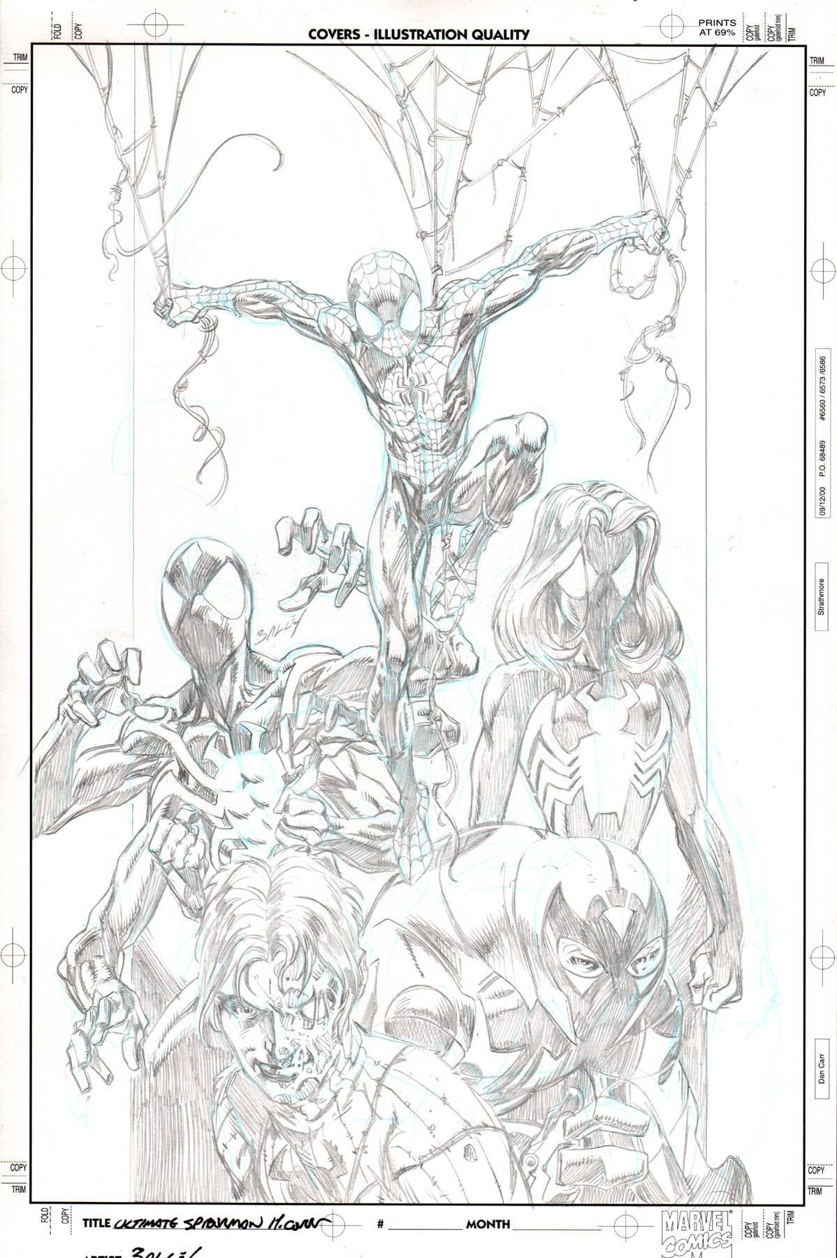 Wallpaper #AXQk0I4B_8f4nGFaHXVz25 Ultimate Spider Man Cover by Mark Bagley Marvel Comics Art Marvel