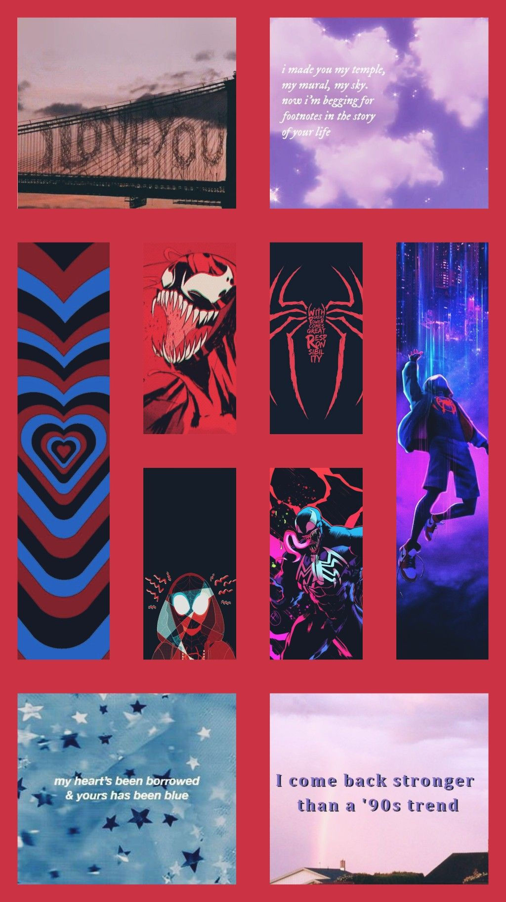 Wallpaper #Zn3b8I4Bnwiau_P6BgfZ57 Collage Maker Gridart Collage Maker Marvel Wallpaper Spiderman