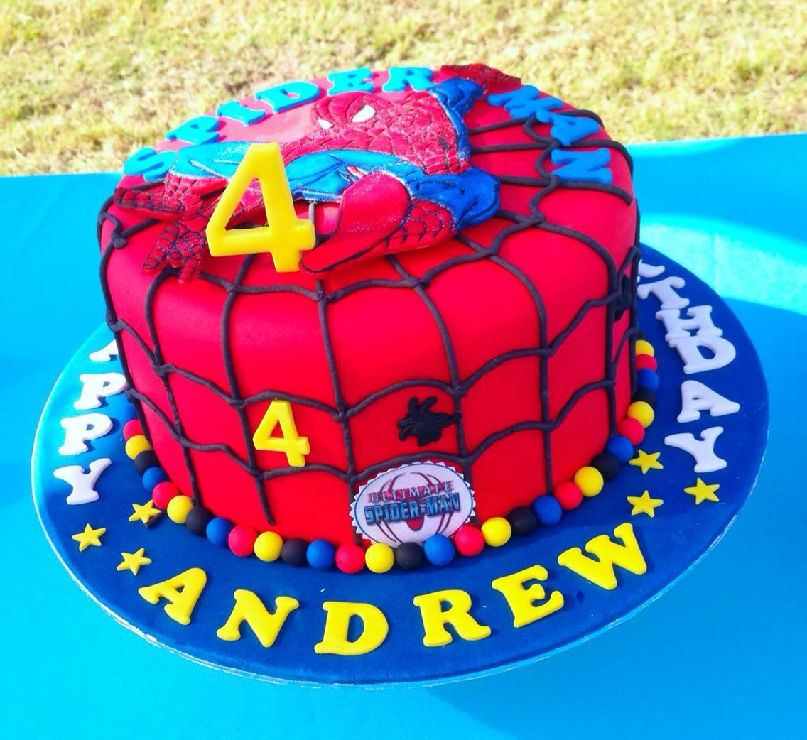 Wallpaper #Oxk-Oo8BtGB6xQ78BKws4 Spiderman Spider Web Cake for Andrew Turning 4 Cake by Shonga Events