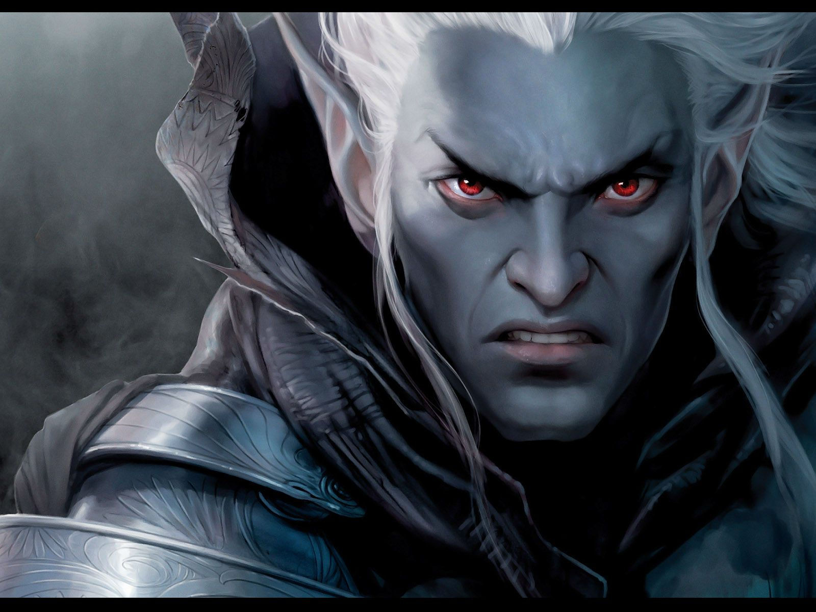 Wallpaper #FljiM5MBzN9vxX34CjrH199 Everquest Dark Elf Dark Elf Drow Male Dungeons and Dragons Art