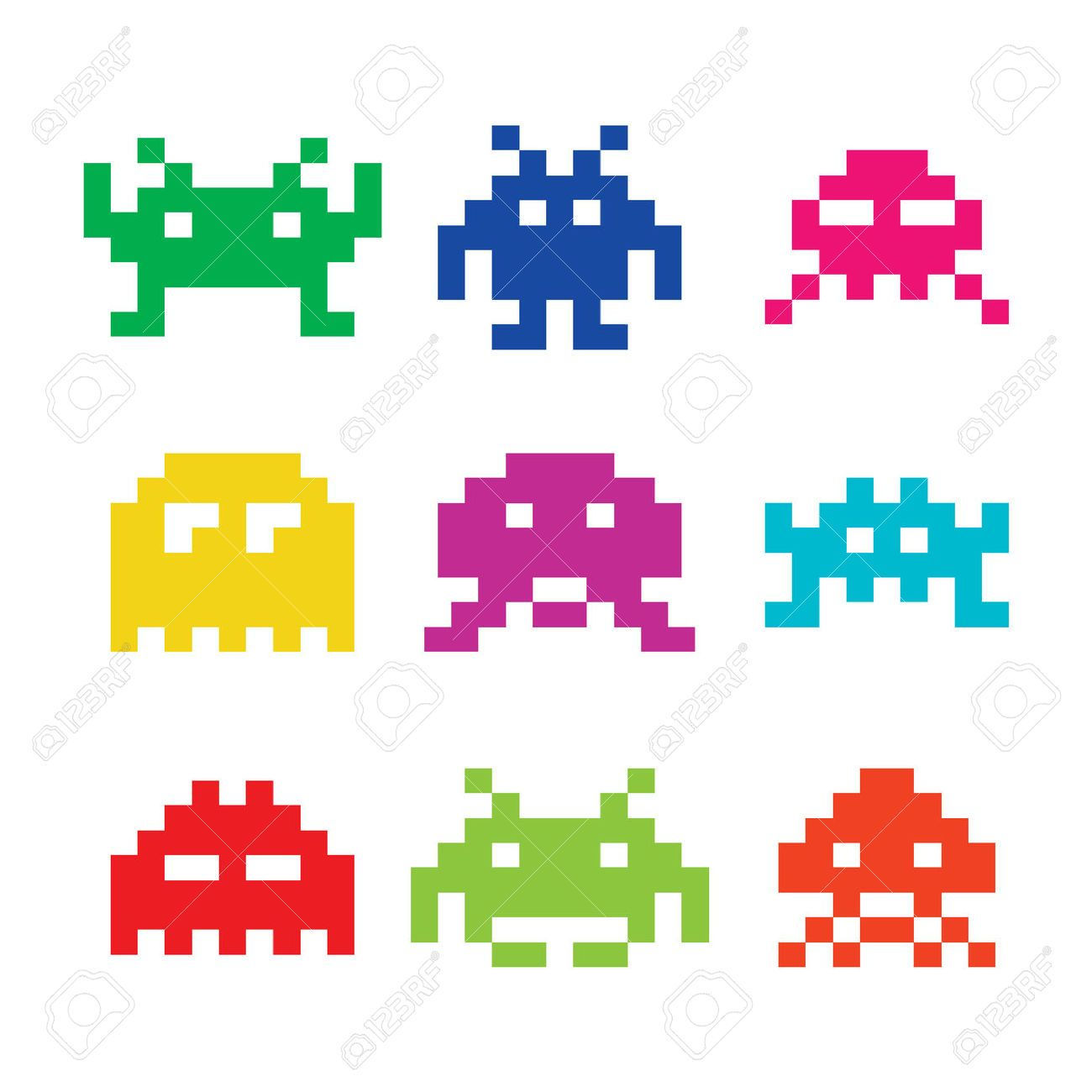 Wallpaper #42exDJMBSpphPi3-h9_r252 Space Invaders Icon Set Icon Set Vector