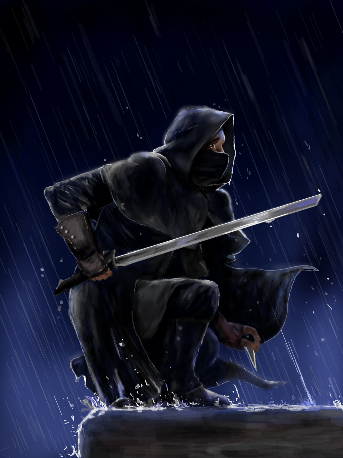 Wallpaper #Lx1VLZMBlOZrFDOk_dAO261 Digitalart Ninja Conceptart Warrior Concept Art Ninja Art