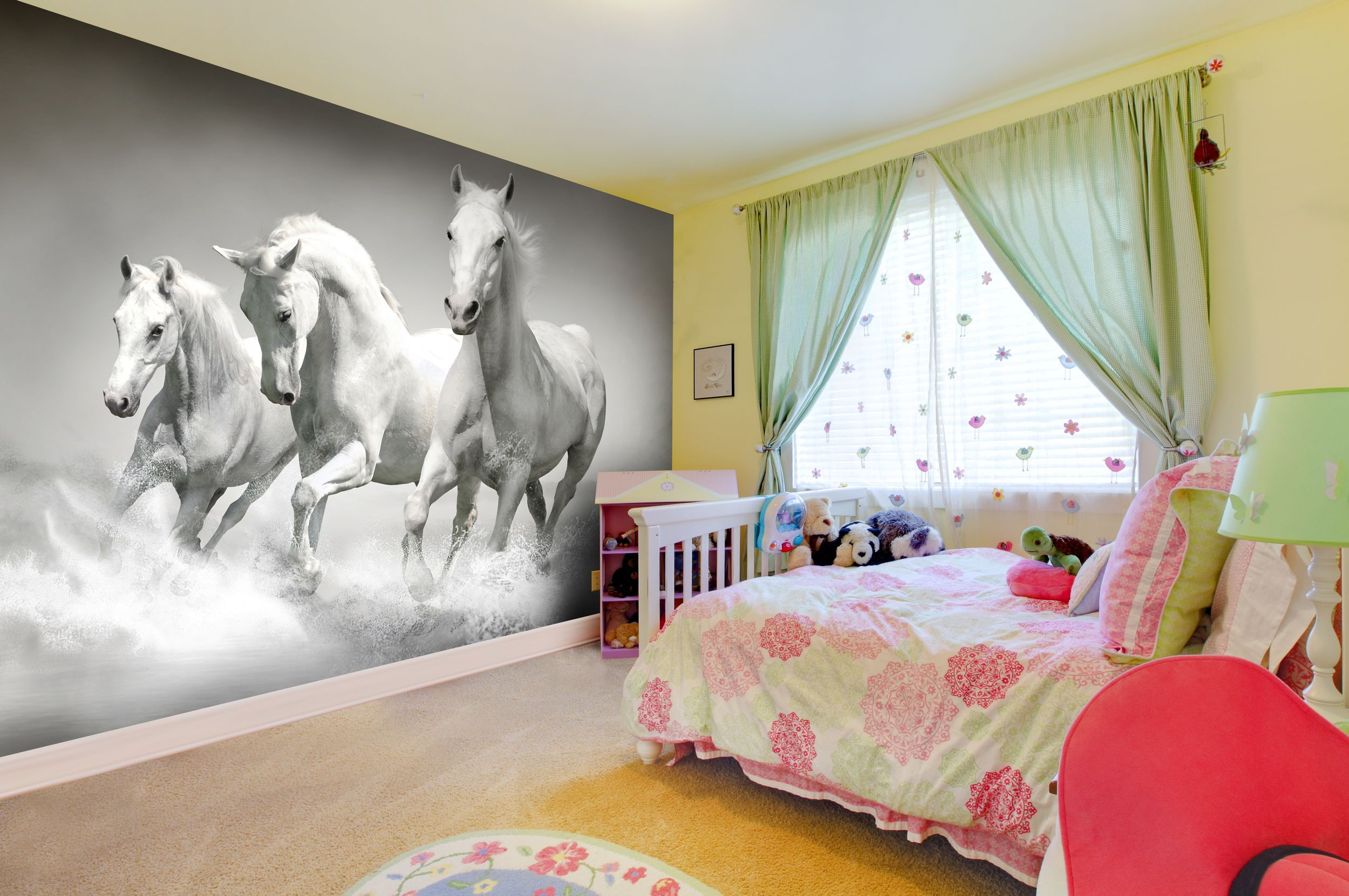 Wallpaper #6d707 Wistful Smile Horse Themed Bedrooms Bedroom Themes Girl Room