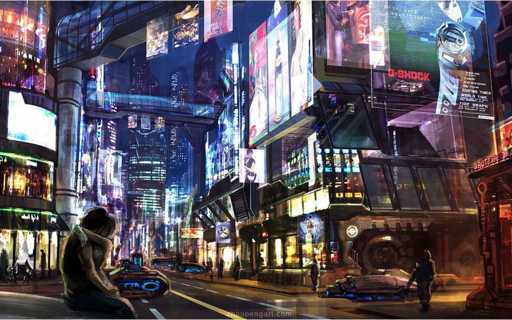 Wallpaper #N2er-5IBSpphPi3-ZJXN35 Cyberpunk Artworks Gallery Art Cyberpunk Art Futuriste Environnement