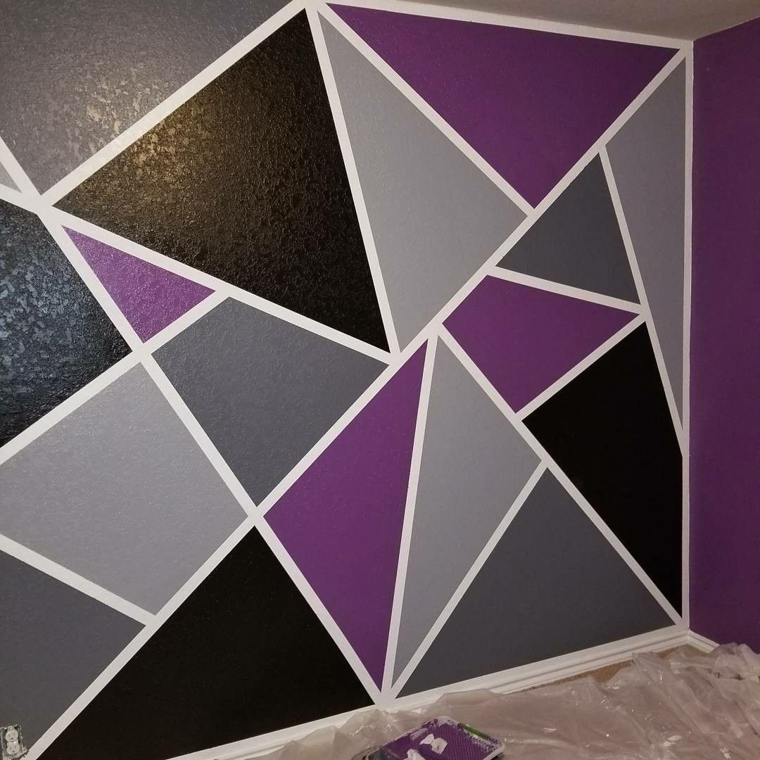 Wallpaper #6mcM8ZIBSpphPi3-jmn8260 Geometric Accent Wall Came Out Great 1000 Em 2020 Pintura De
