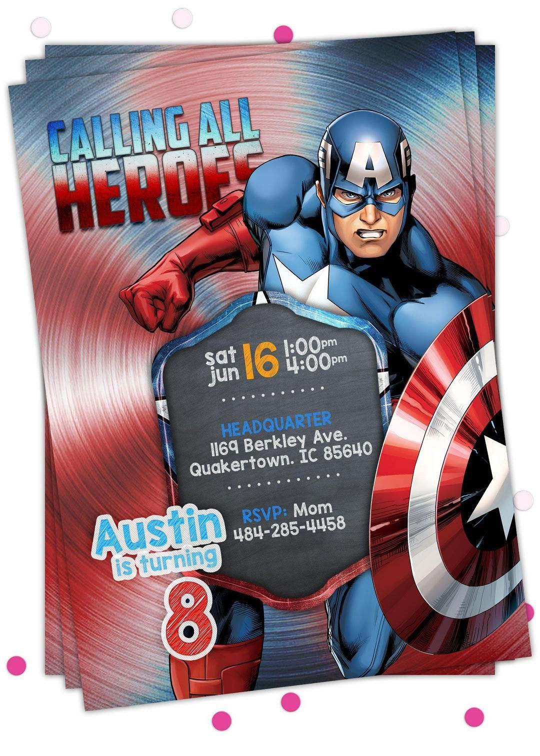 Wallpaper #ExkbEI8BtGB6xQ78xV6e13 Captain America Invitations Captain America Birthday America