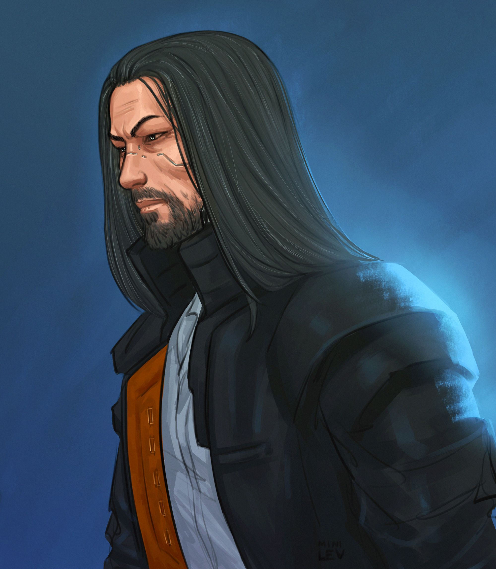 Wallpaper #4AAN644BSdW8dNouThDW4 Goro Takemura Cyberpunk 2077 by Minilev Cyberpunk Character