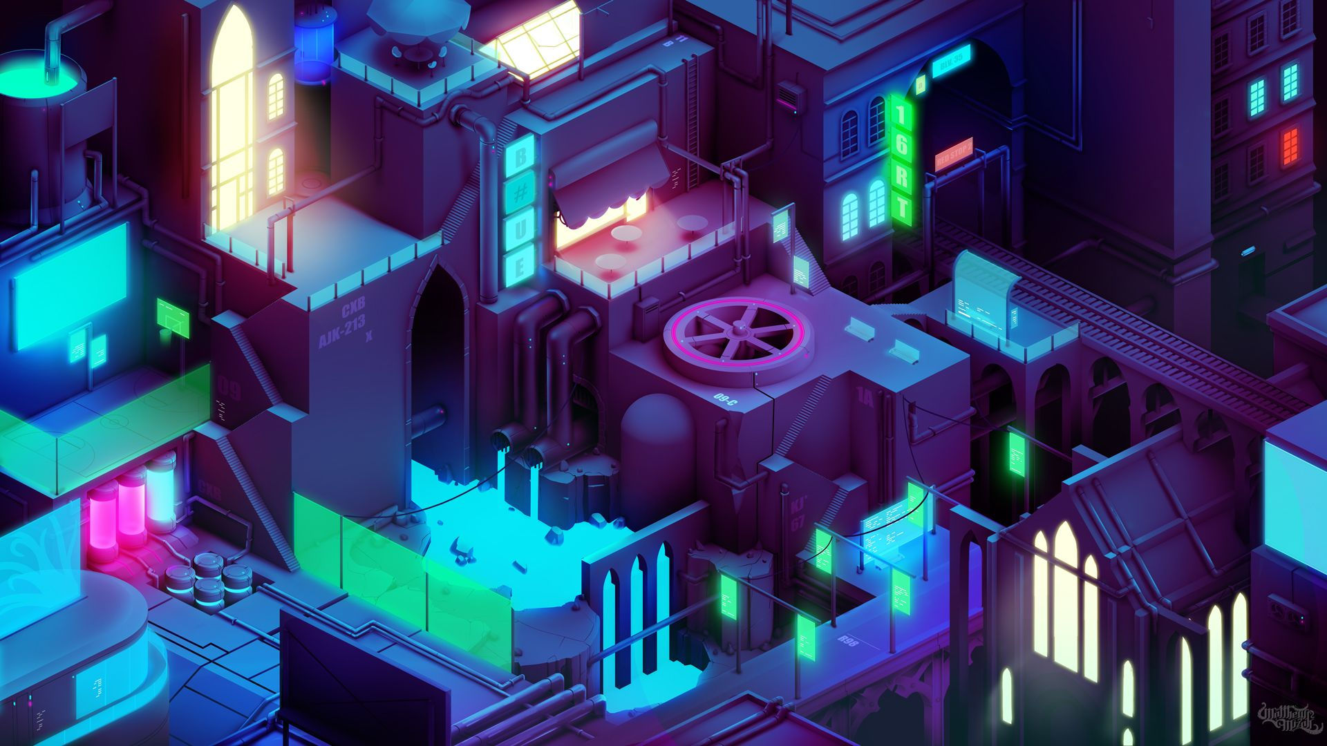 Wallpaper #WXPggI4BFI5NbQksphhK11 Oznakomtes S Etim Proektom at Behance Cyberpunk City Httpswww