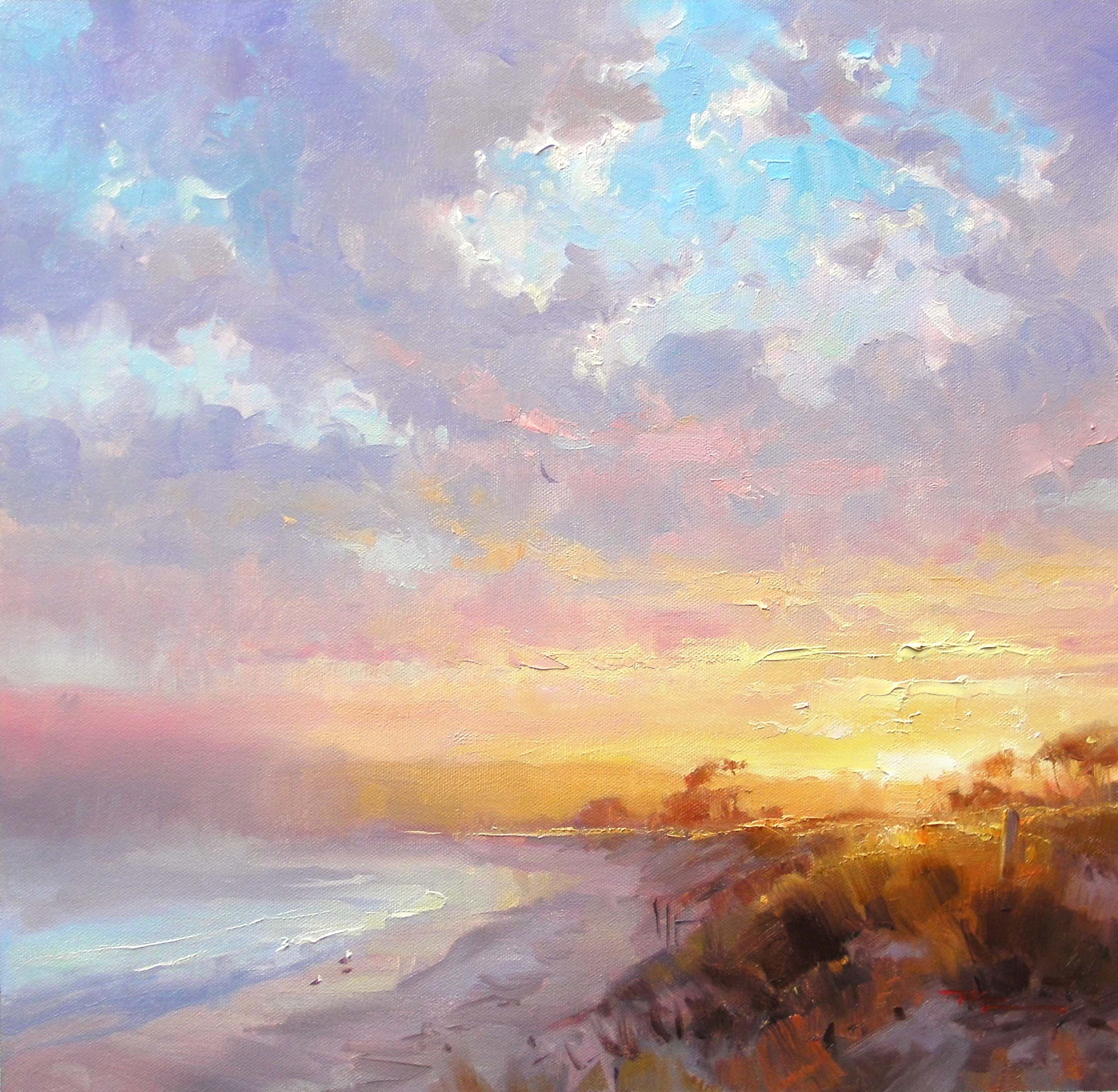 Wallpaper #UmcpA5MBSpphPi3-NrL_188 Online Painting Workshop 26 Mastering Sunsets 2 of 4 Art Painting