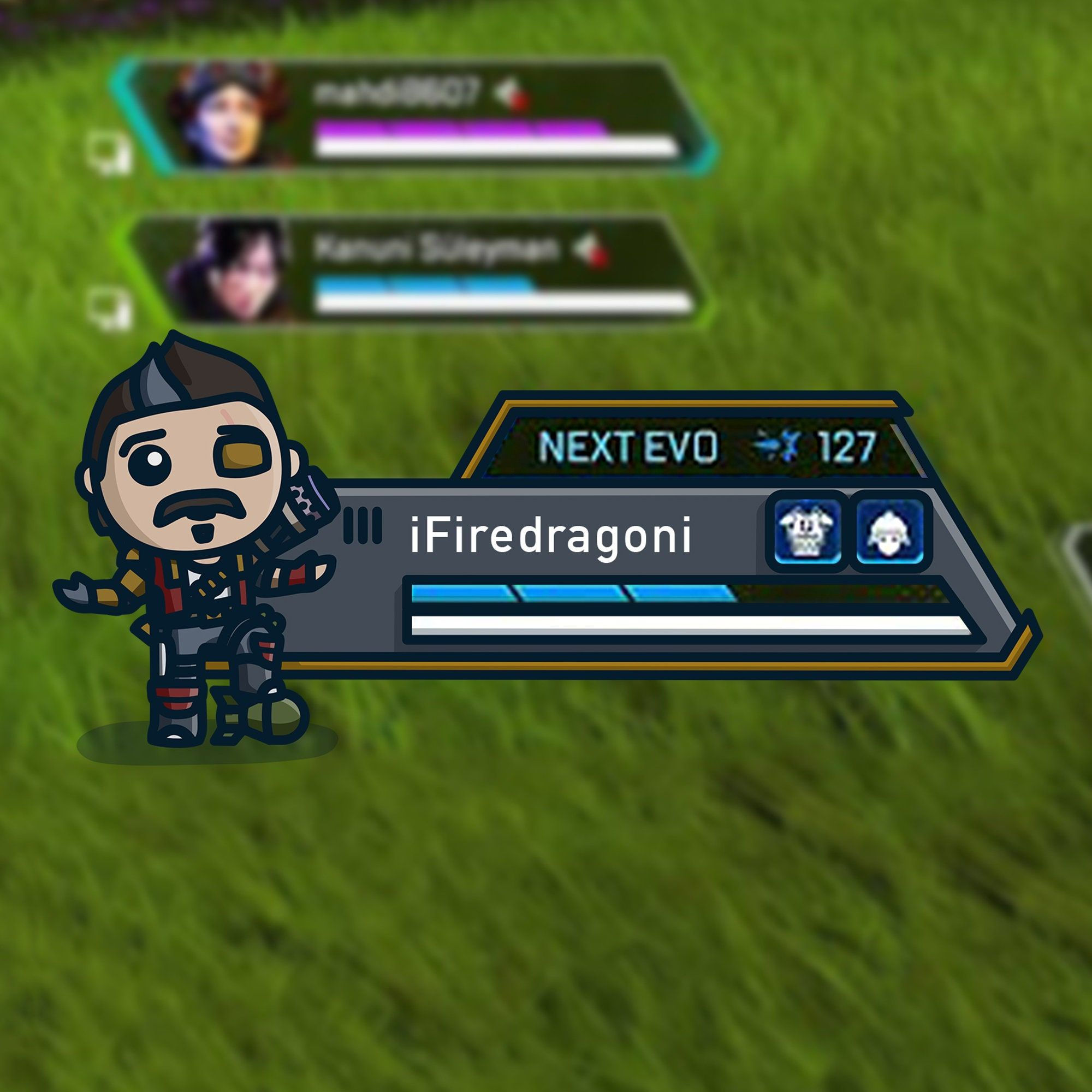 Wallpaper #r0DaL5MBJhL2WPba574_341 Apex Legends Health Bar Overlay Fuse Emote for Twitch Streaming