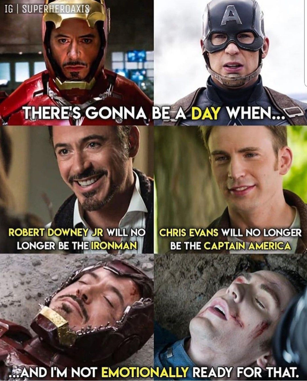 Wallpaper #50Vjn44B7YBJg1BV9qIi38 The Day We All Dread: When Robert Downey Jr. and Chris Evans Are No Longer Iron Man and Captain America