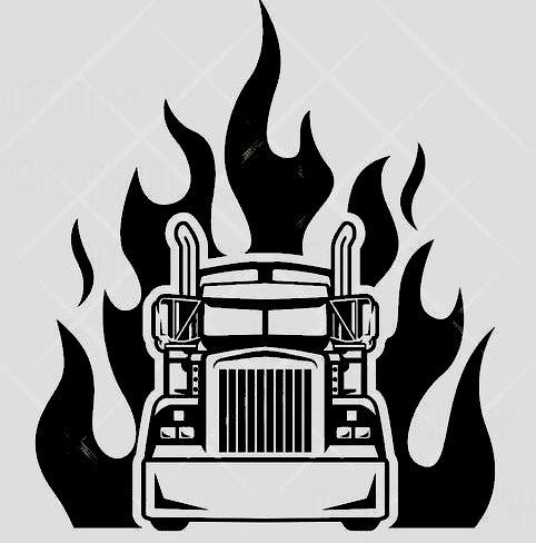 Wallpaper #rbg73JIBJvJKYCmEZfqB359 Flaming Semi Truck Tattoo