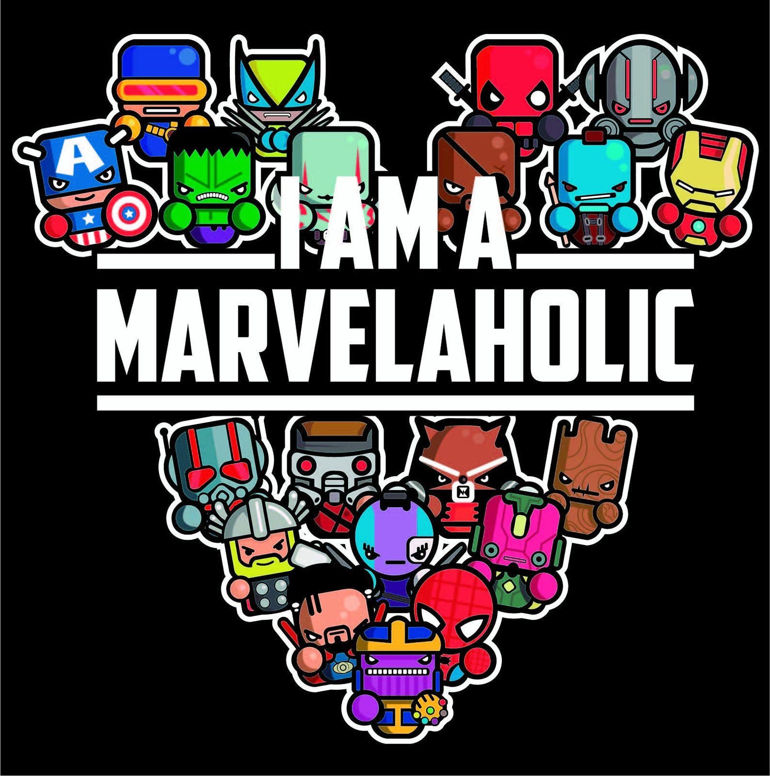 Wallpaper #91cb9 Chibi Avengers Svg Clipart Bundle Cut File for Cricut Instant Download