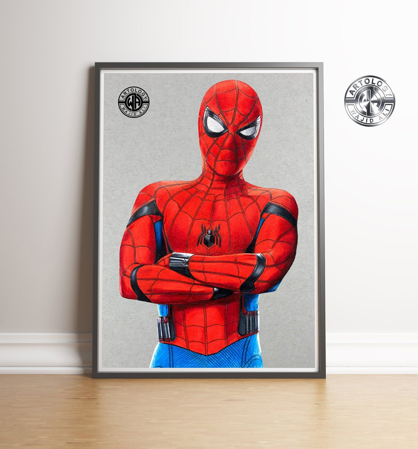 Wallpaper #2DG6NZMB5zzyi_yYf1cF258 Spider Man Homecoming Drawing Print A4a3 Artology Etsy Drawing