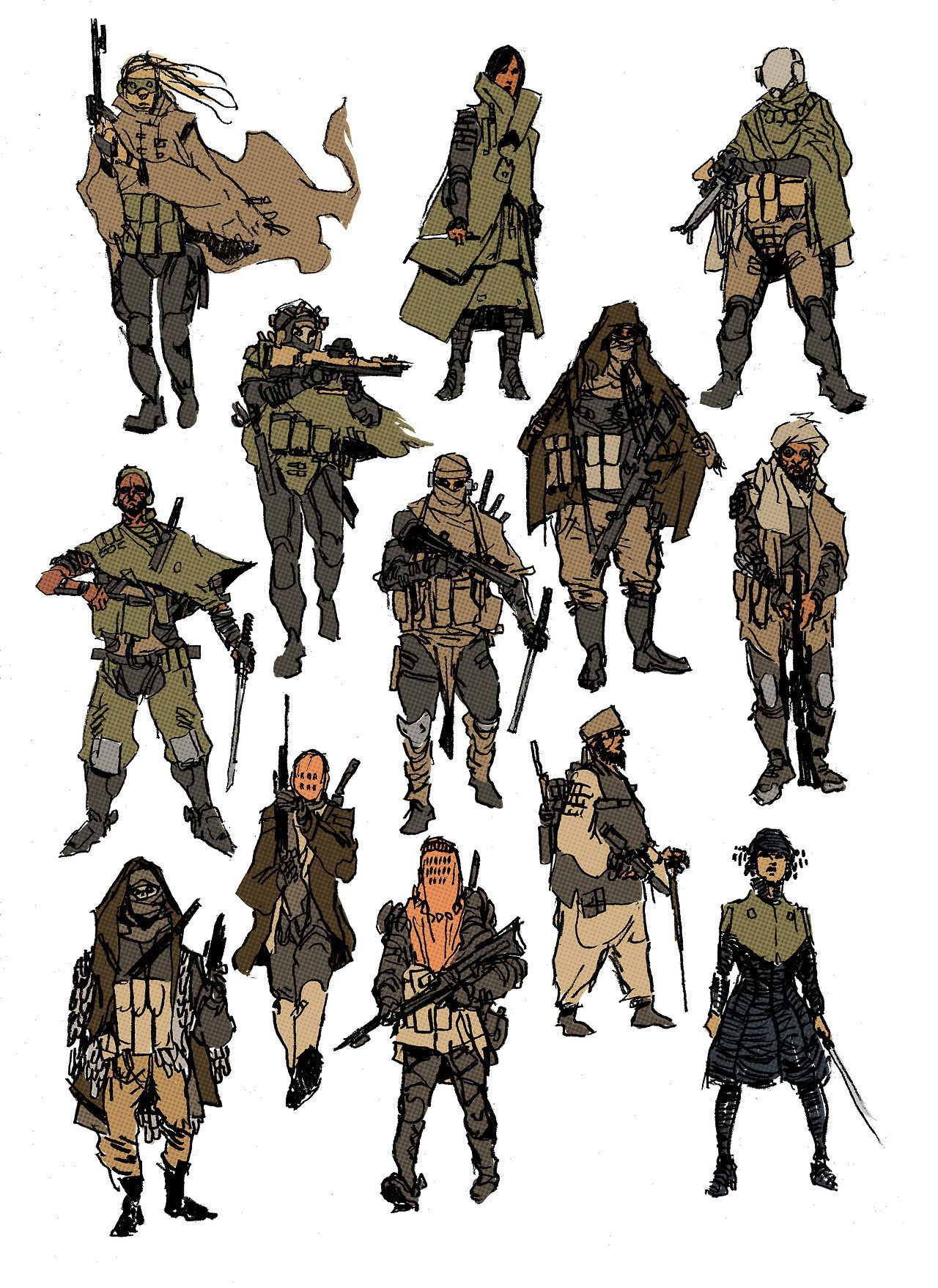 Wallpaper #uWhoHJMBSpphPi3-SyK8288 Post Apocalyptic Fashion Sci Fi Concept Art Character Design