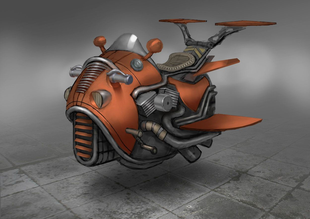 Wallpaper #WkD9LpMBJhL2WPbal7s-96 Flying Motorcycle Concept Kamil Teczynski Futuristic Cars