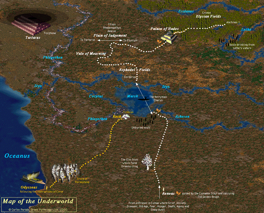 Wallpaper #PDM5M5MBcgDP3FvJOKpL65 Map of World Mythology This Map of the Underworld Features Key Places